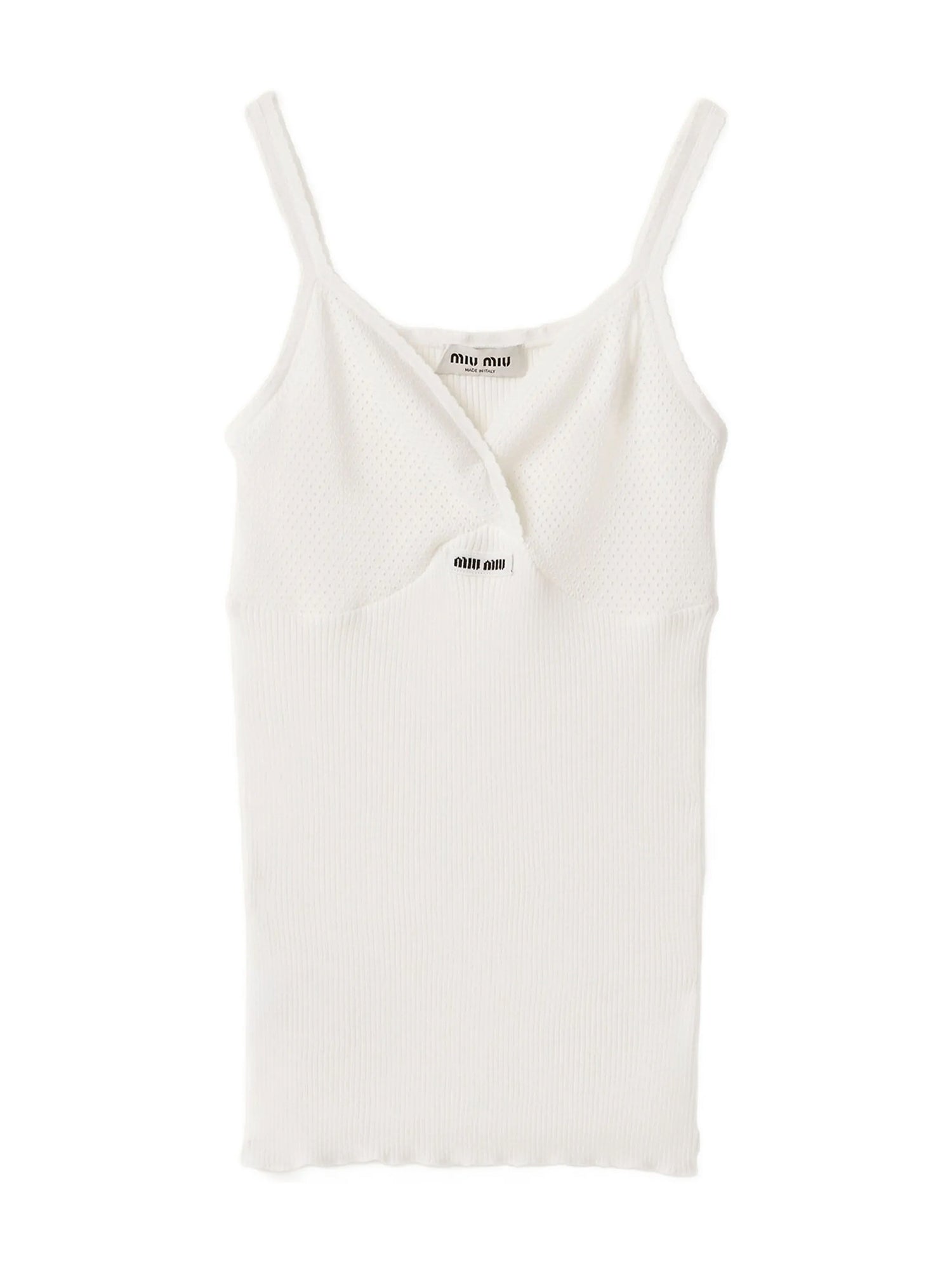 Knit Lacy Cotton Tank