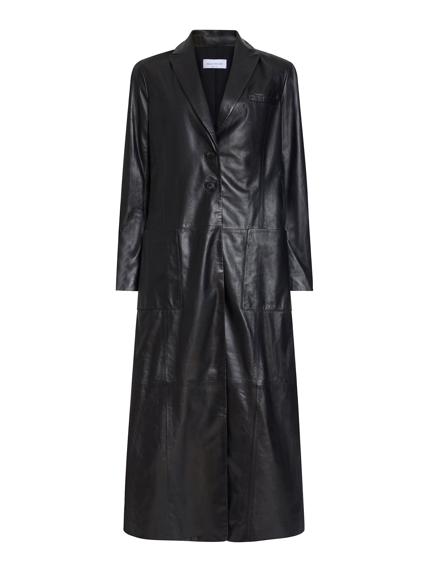Delphine Leather Maxi Coat