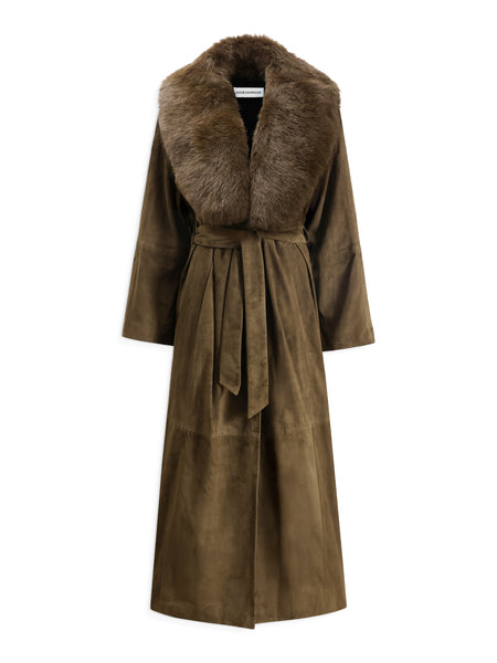 Nour Hammour | Briona Suede Coat – Kirna Zabête
