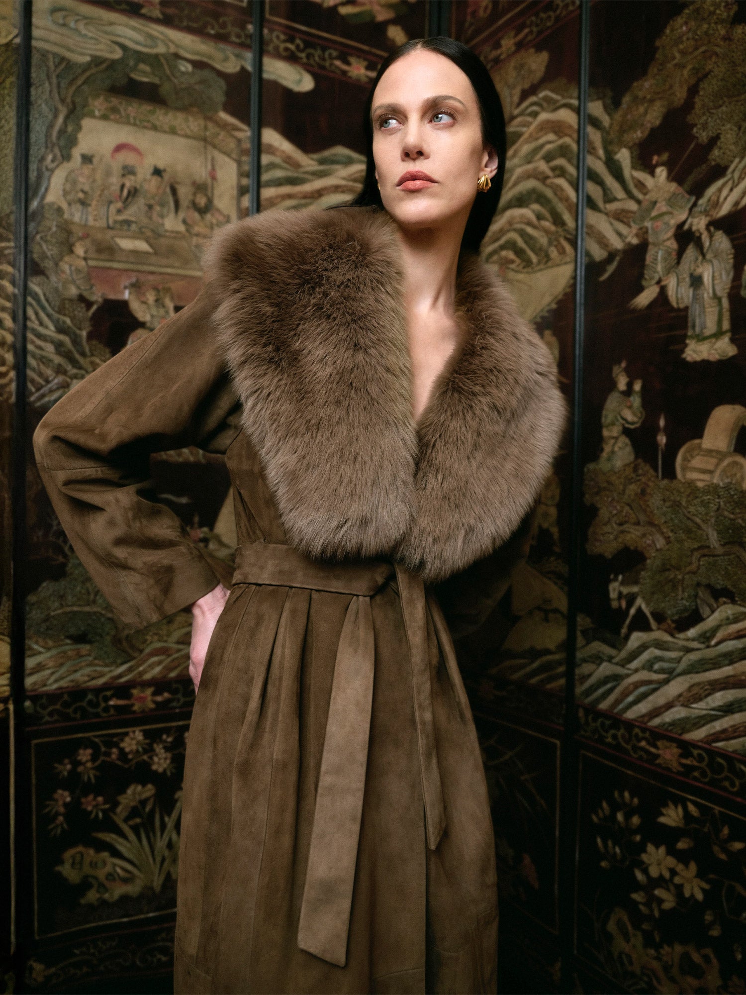 Briona Suede Coat