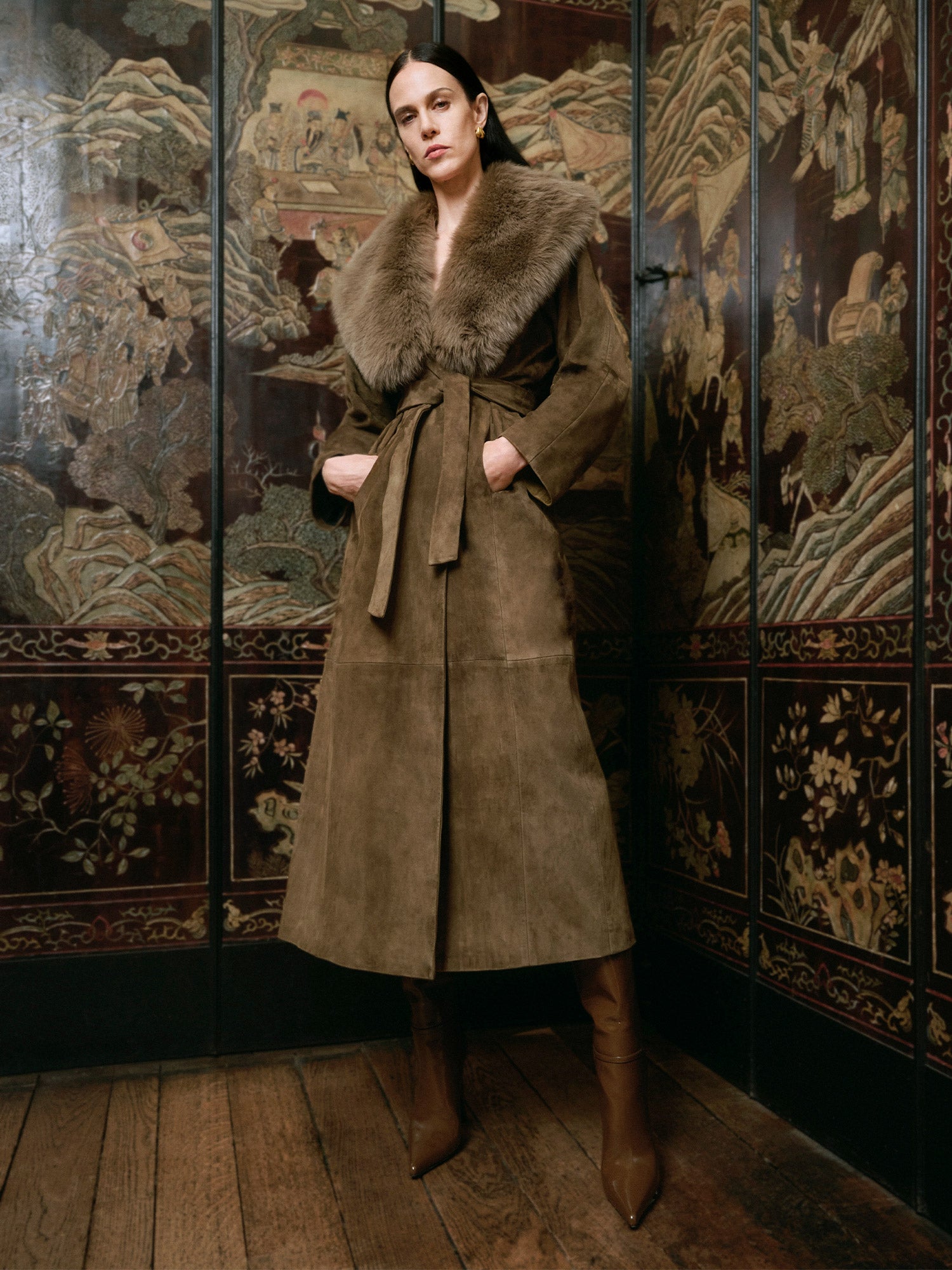 Briona Suede Coat