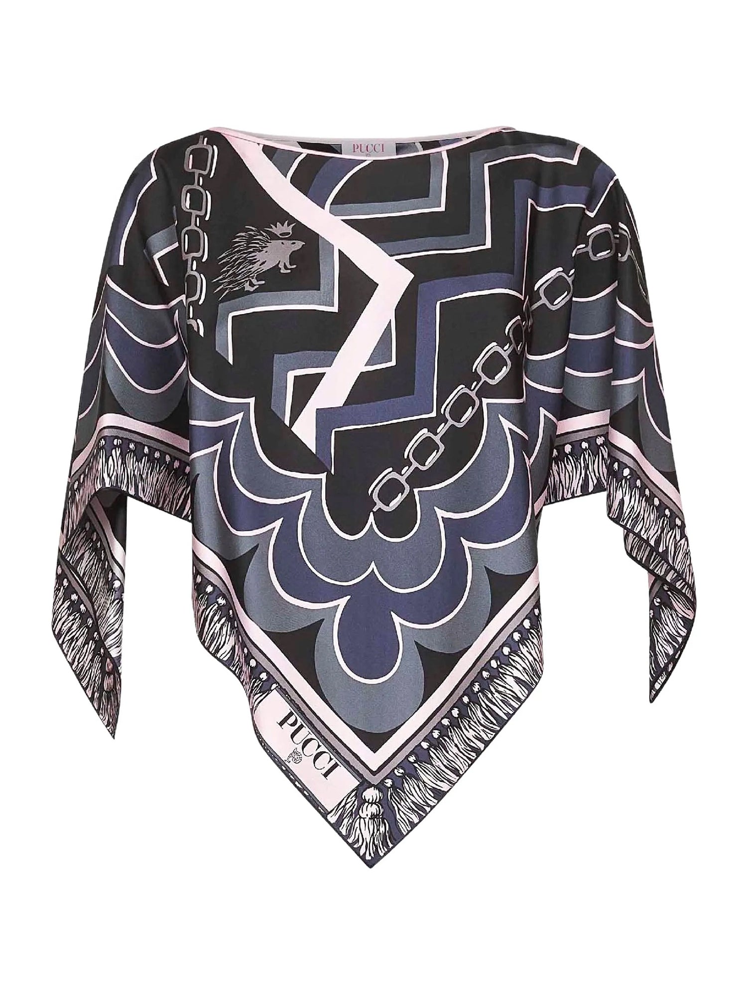 Silk Handkerchief Poncho