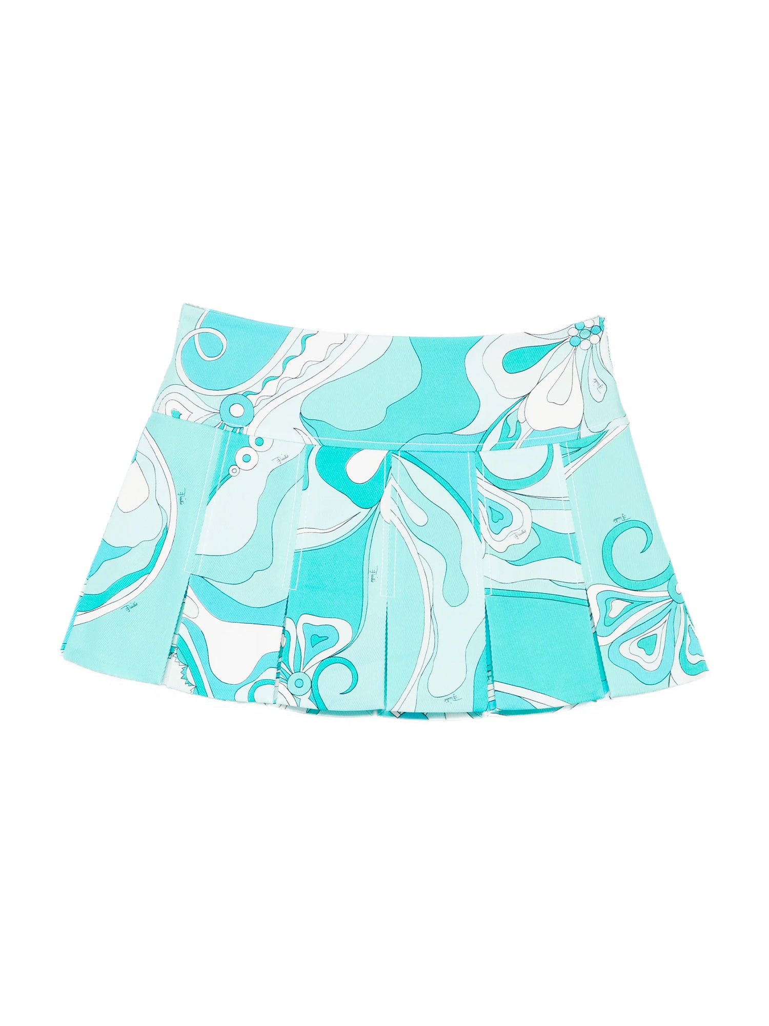 Pucci | Orchidee-Print Cotton Pleated Mini Skirt – Kirna Zabête