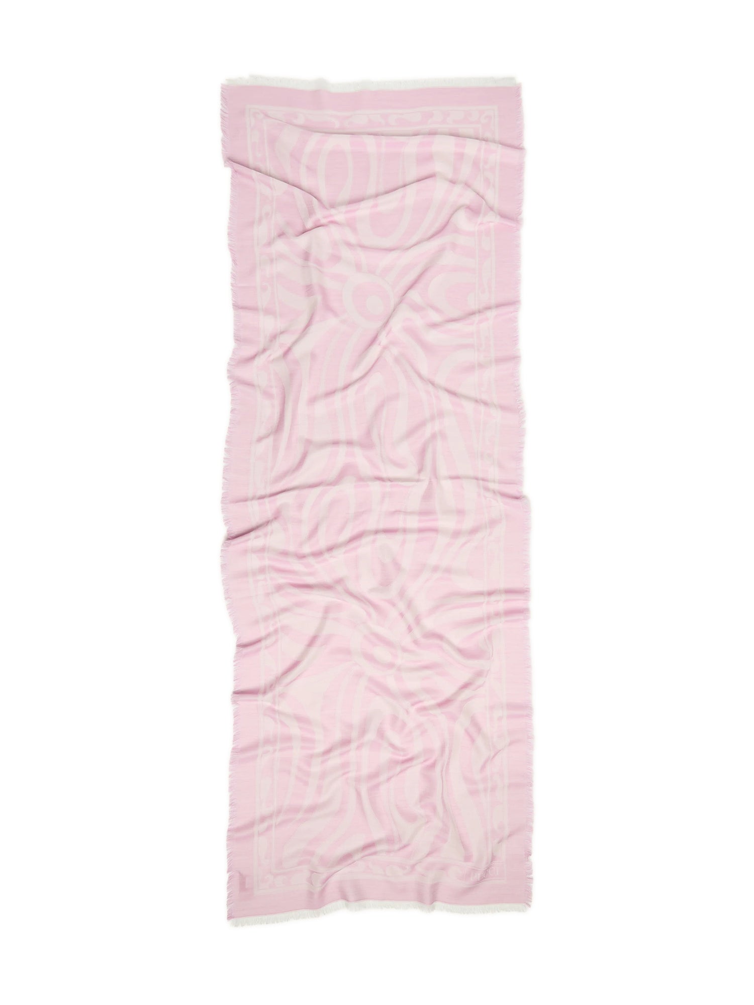 Marmo Print Jacquard Silk and Wool Scarf