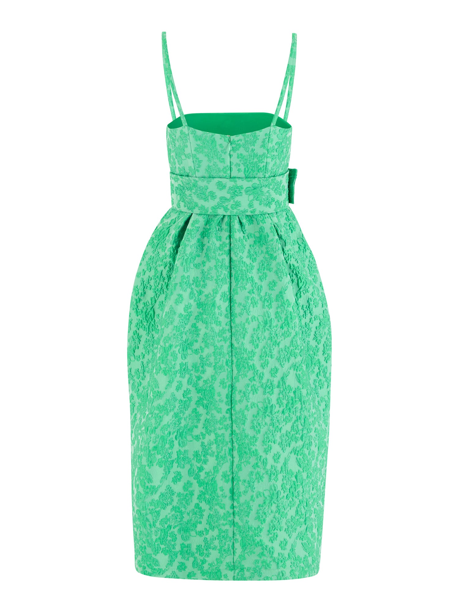 Wildflower Cloqué Artichoke Belted Dress