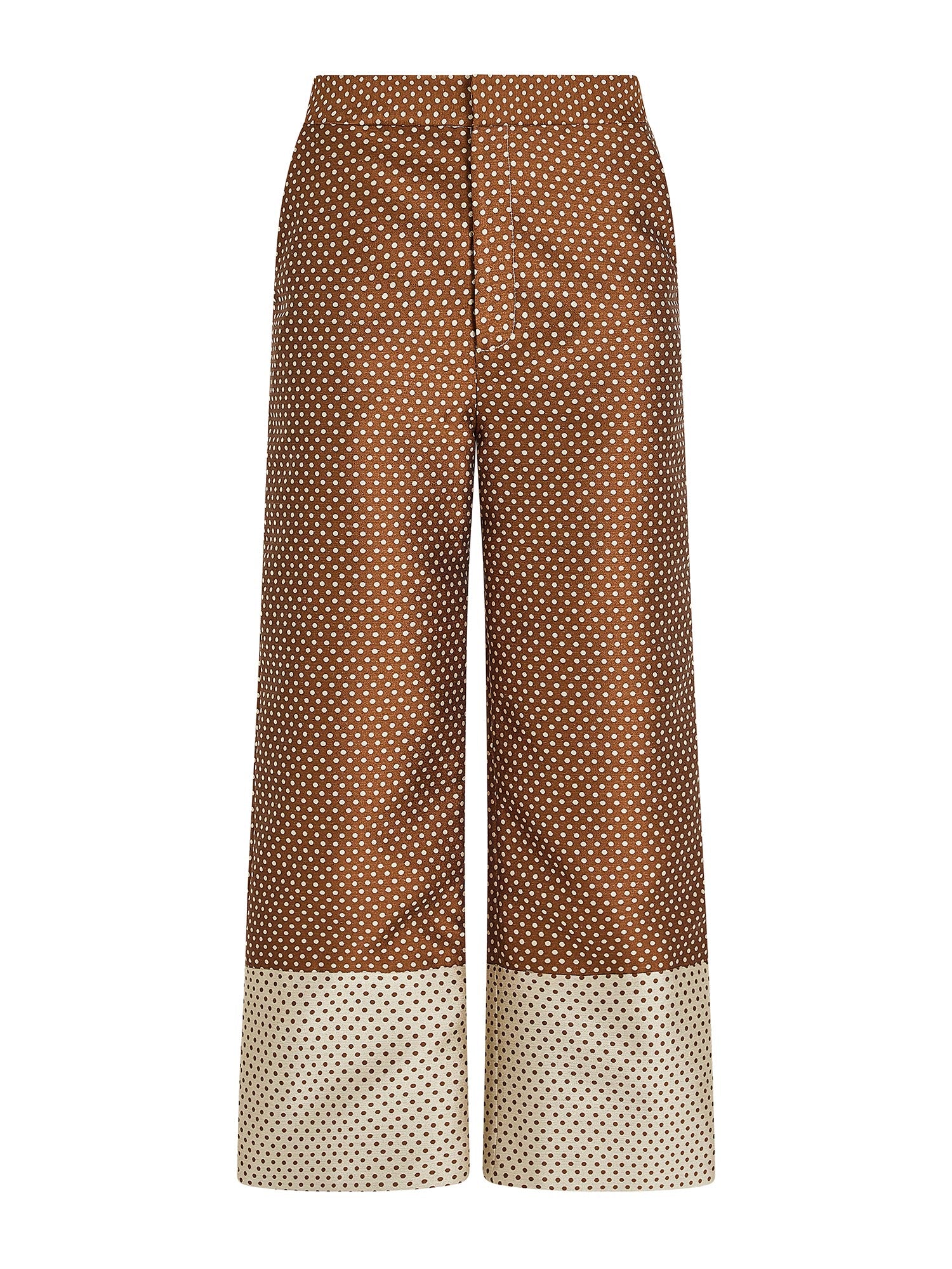 Dot Jacquard Mikado Boyfriend Trousers