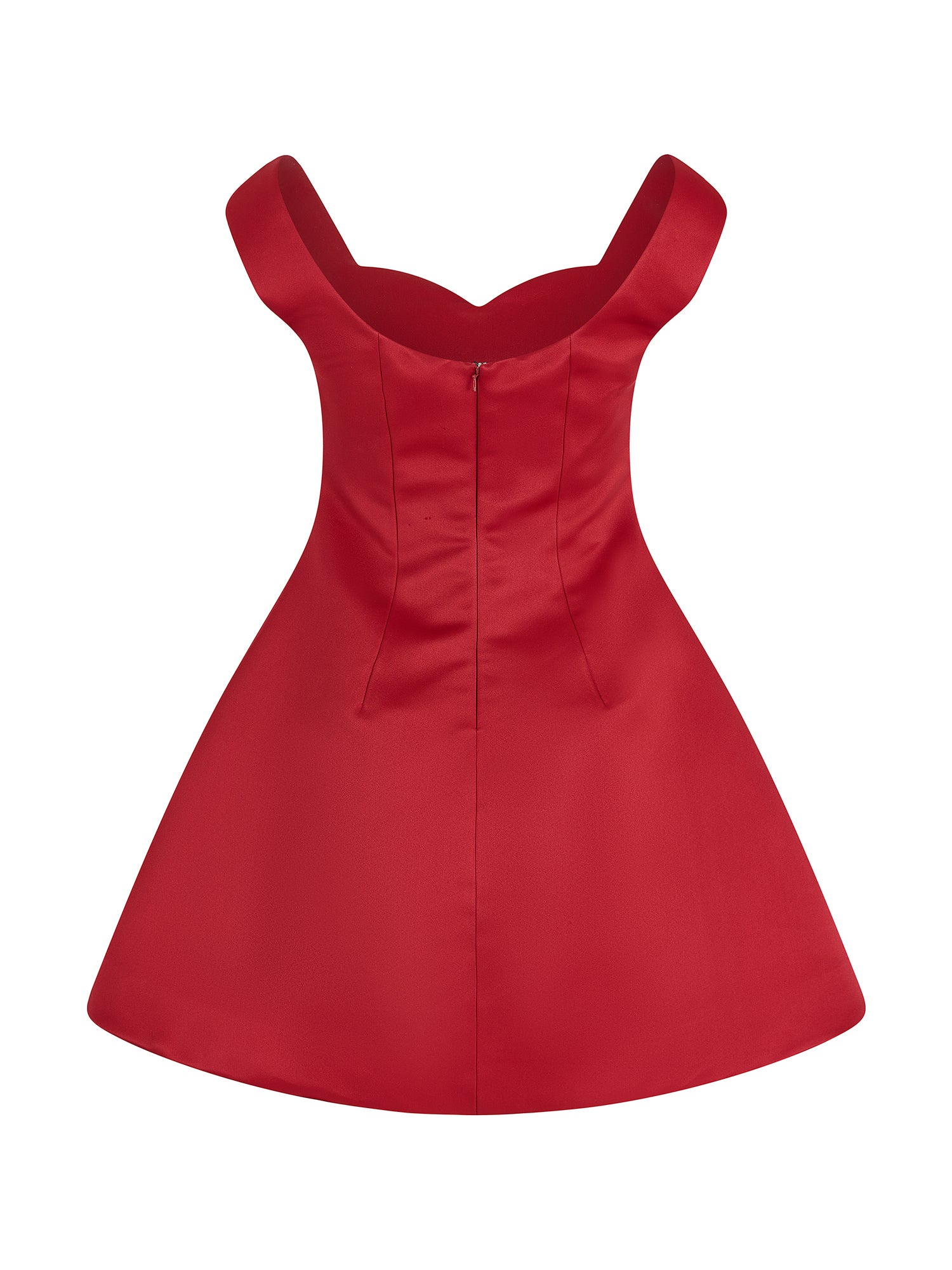 Double Duchess Satin Halo Mini Dress