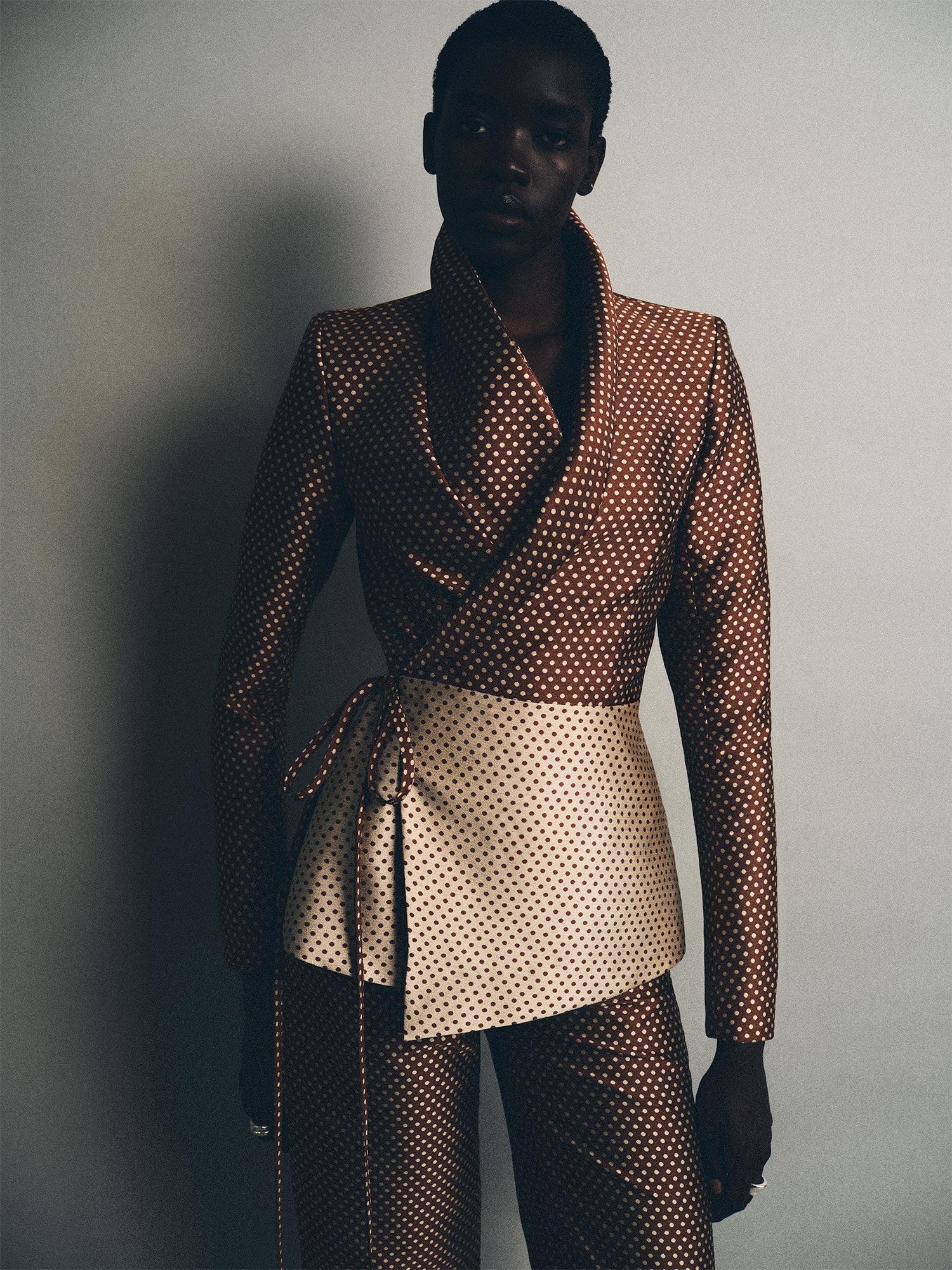 Dot Jacquard Mikado Rapt Attention Blazer