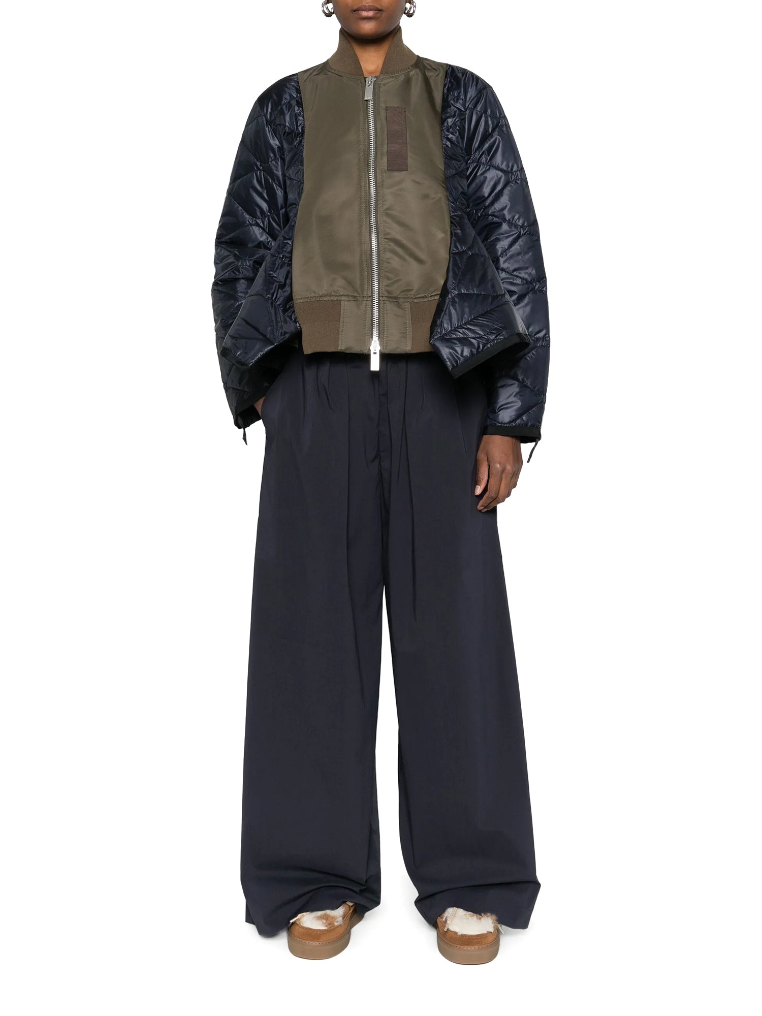 Nylon Twill Quilted Blouson