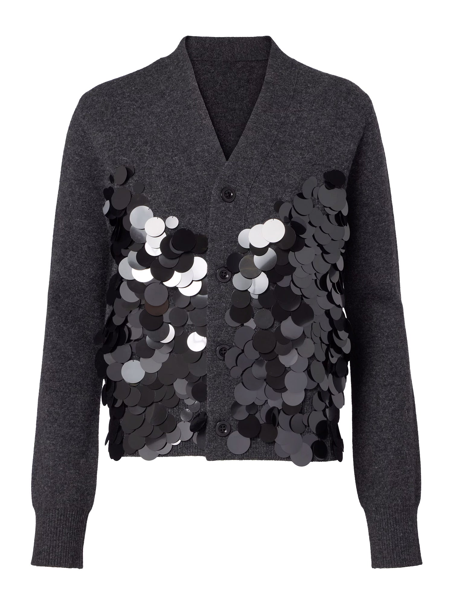 Sequined Wool Cardigan