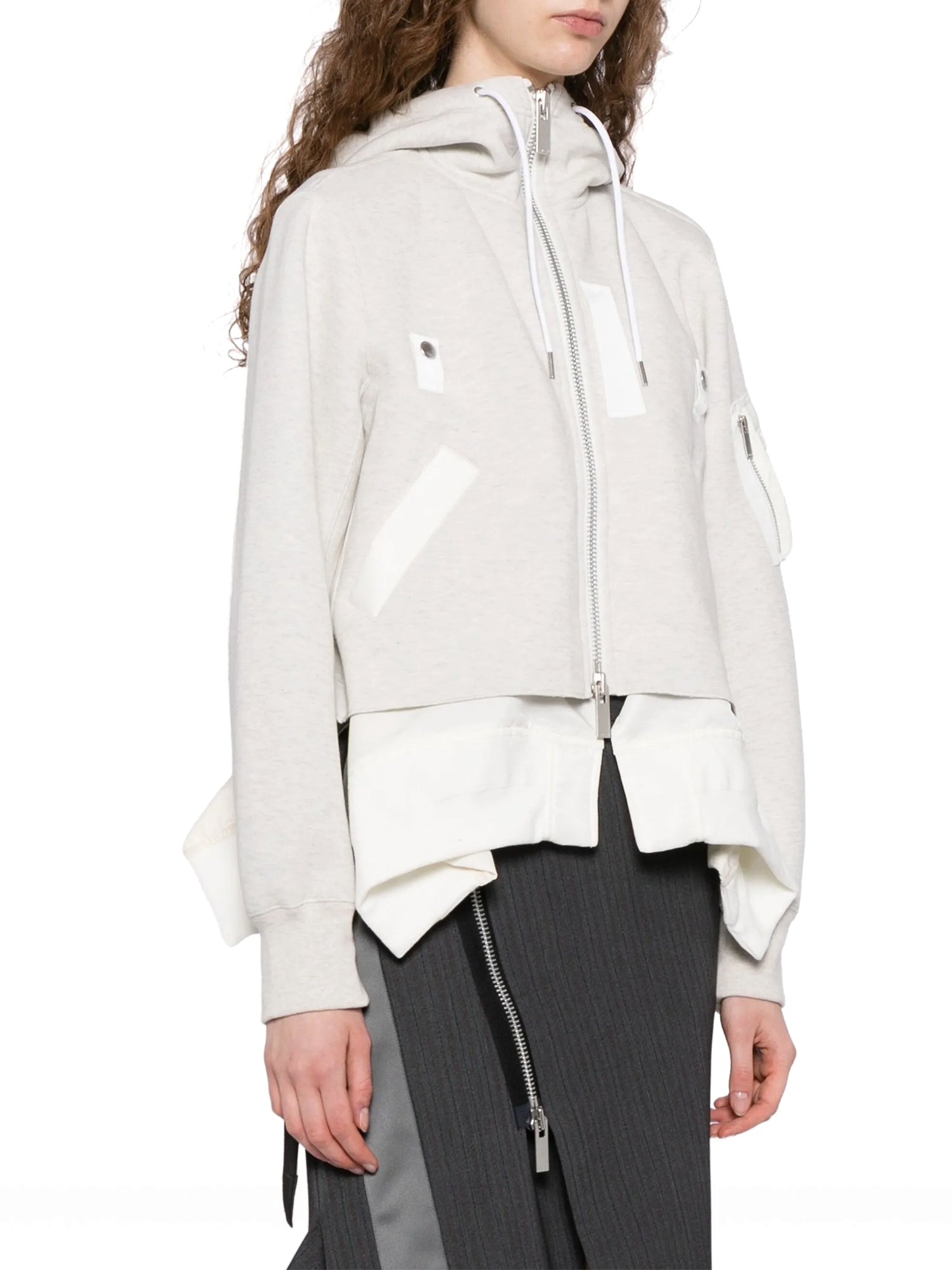 Sponge Sweat x Nylon Twill Hoodie