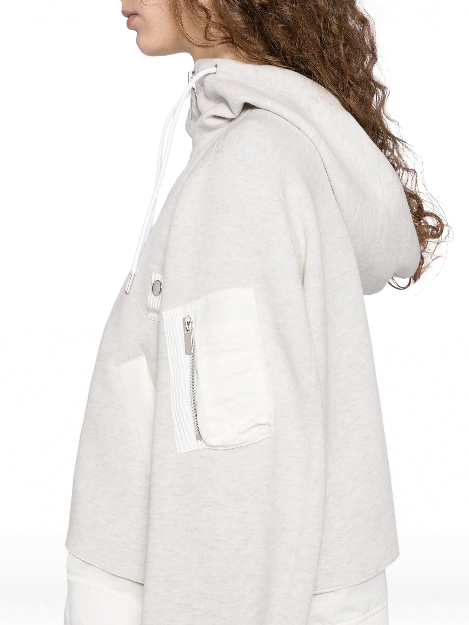 Sponge Sweat x Nylon Twill Hoodie
