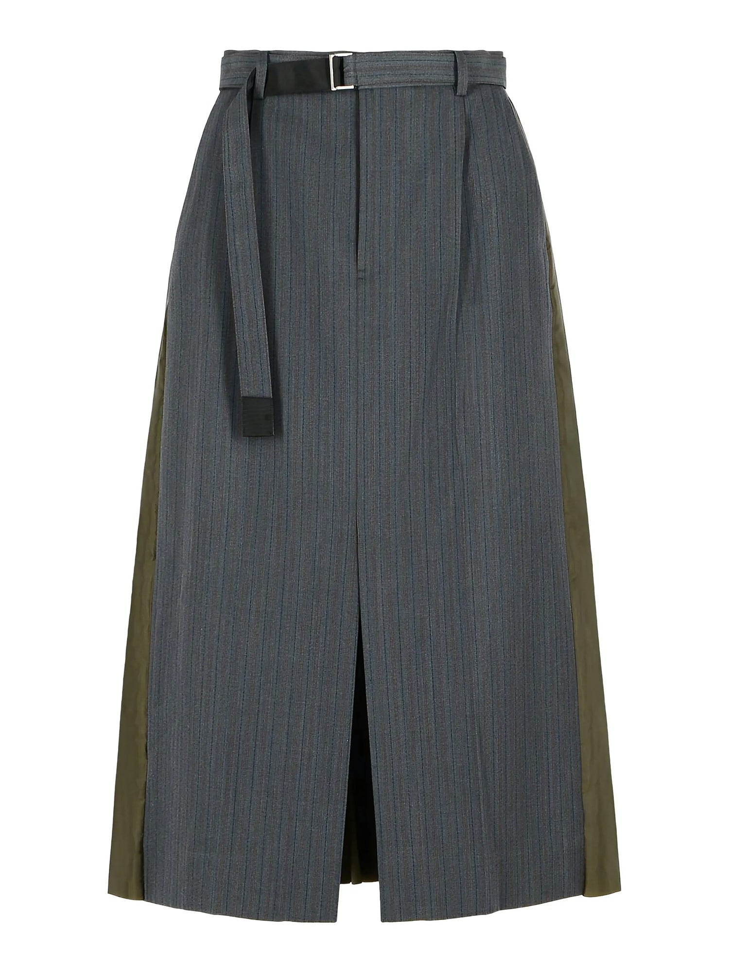 Striped Doeskin Skirt