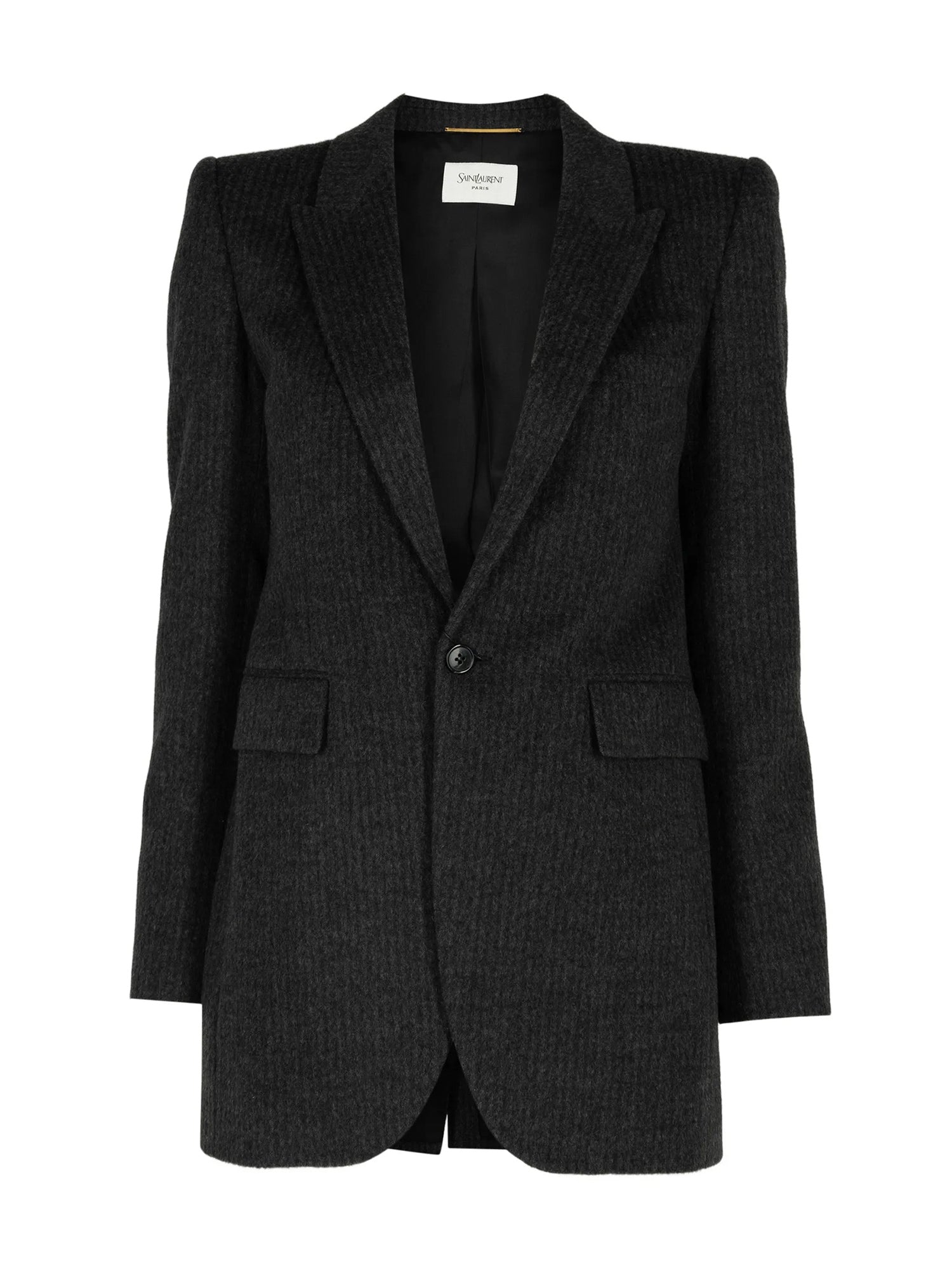 Single-Breasted Wool-Cashmere Blazer