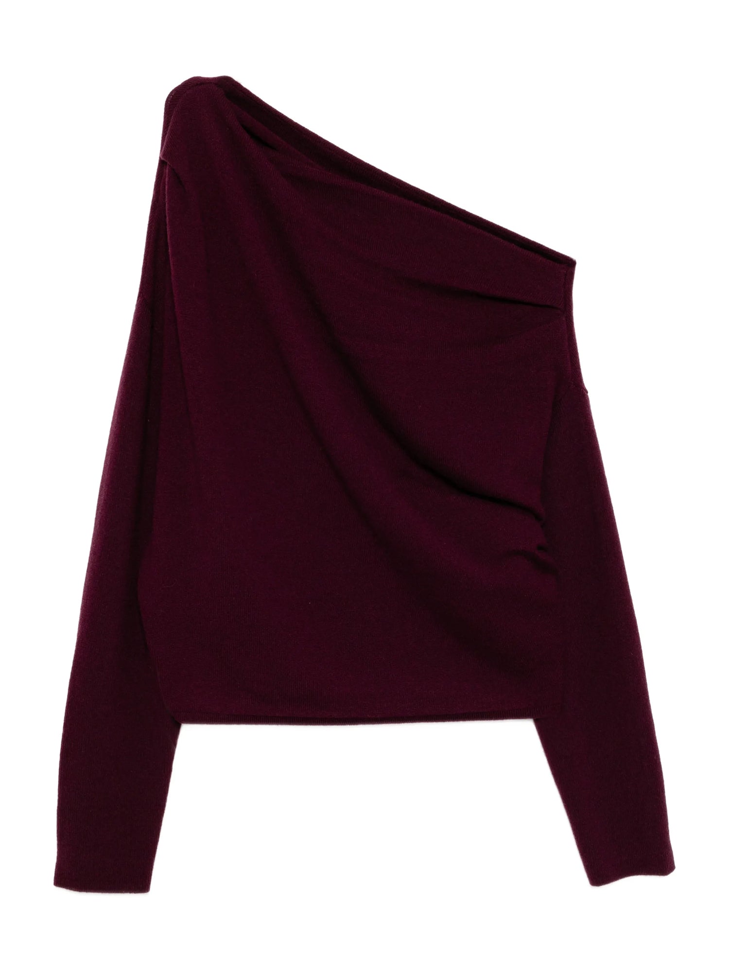 Long Sleeve Asymmetric Drape Sweater