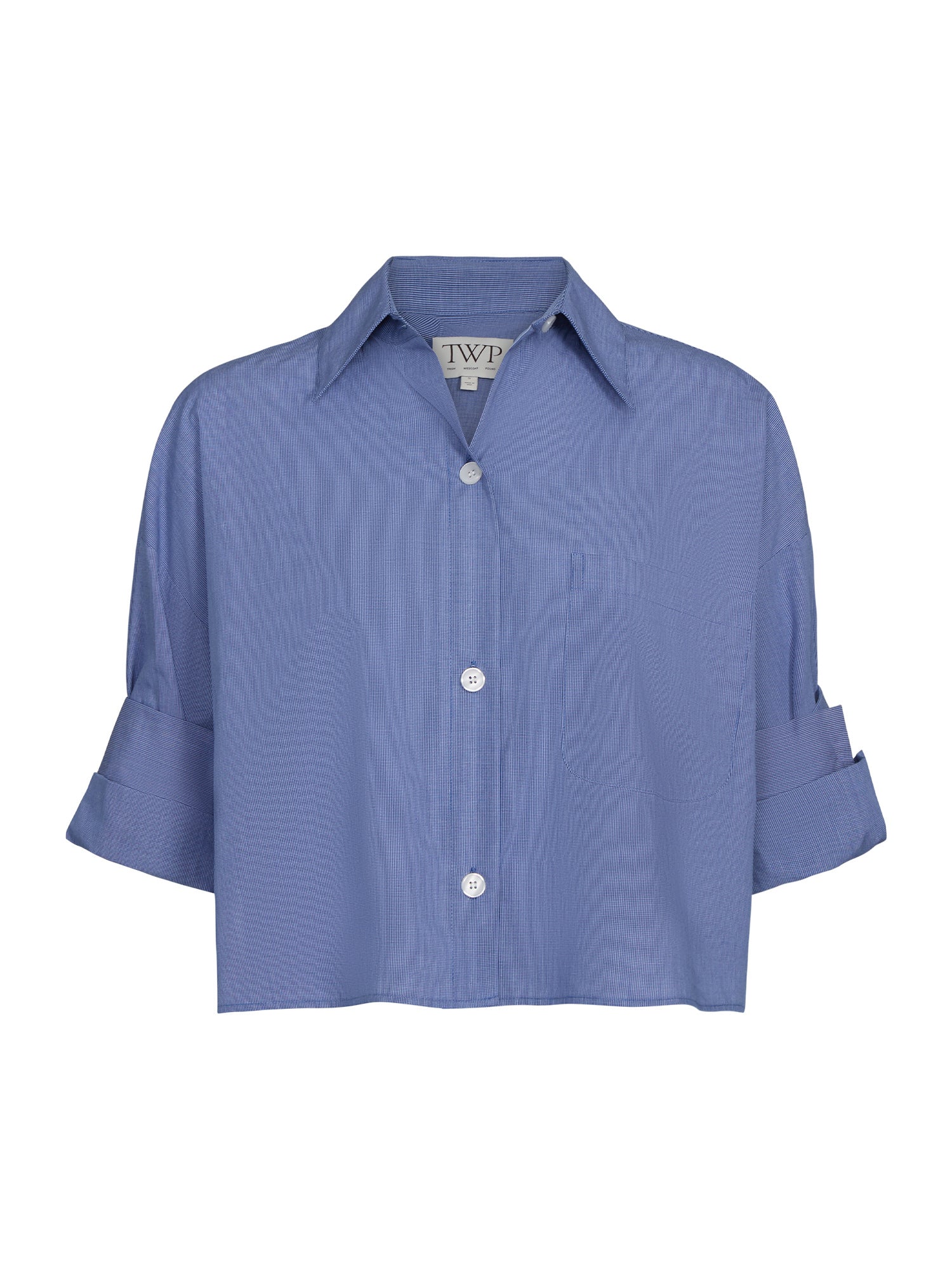 Next Ex Shirt in Micro Check Cotton
