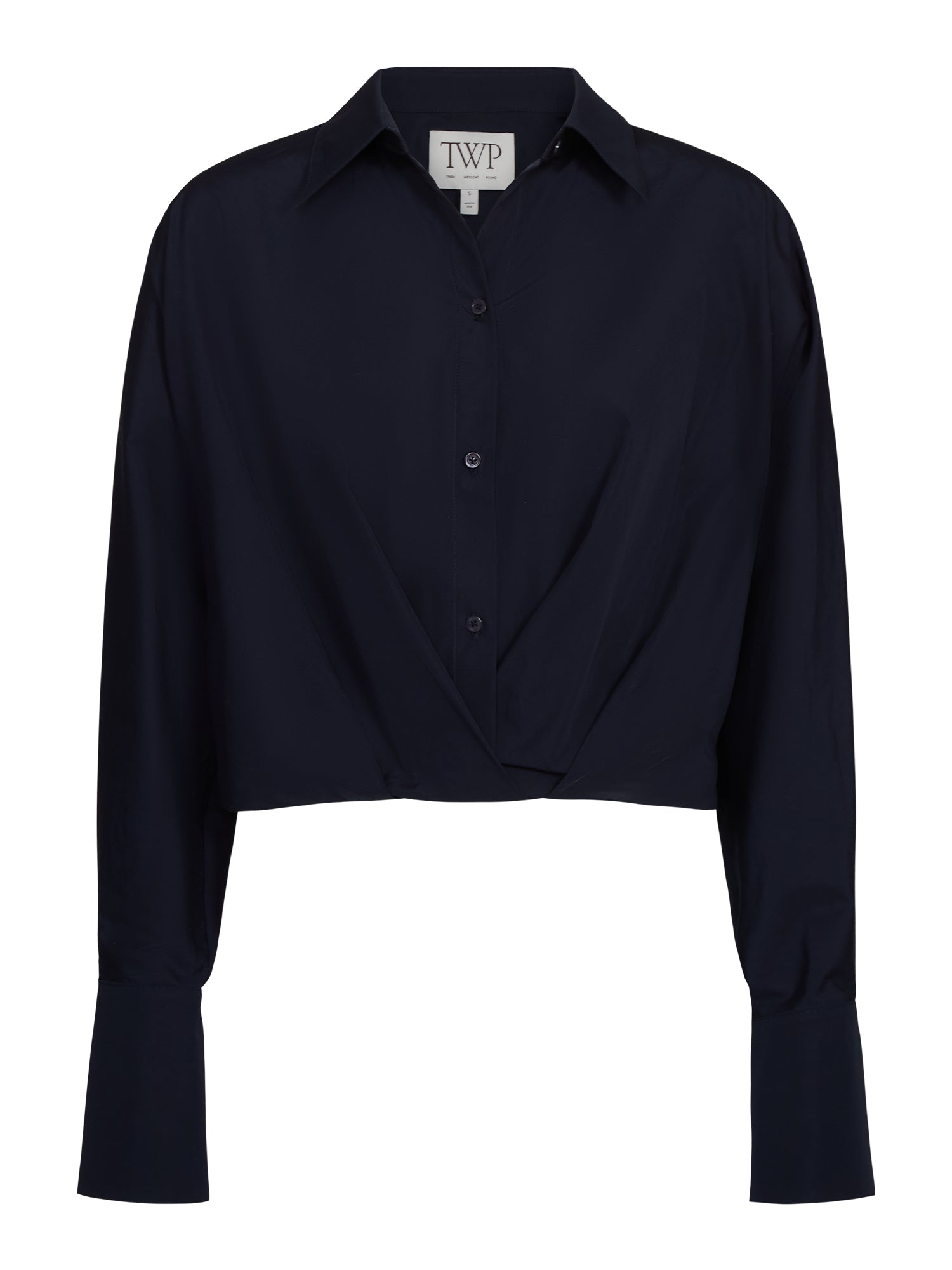 Taken Top in Super Compact Poplin