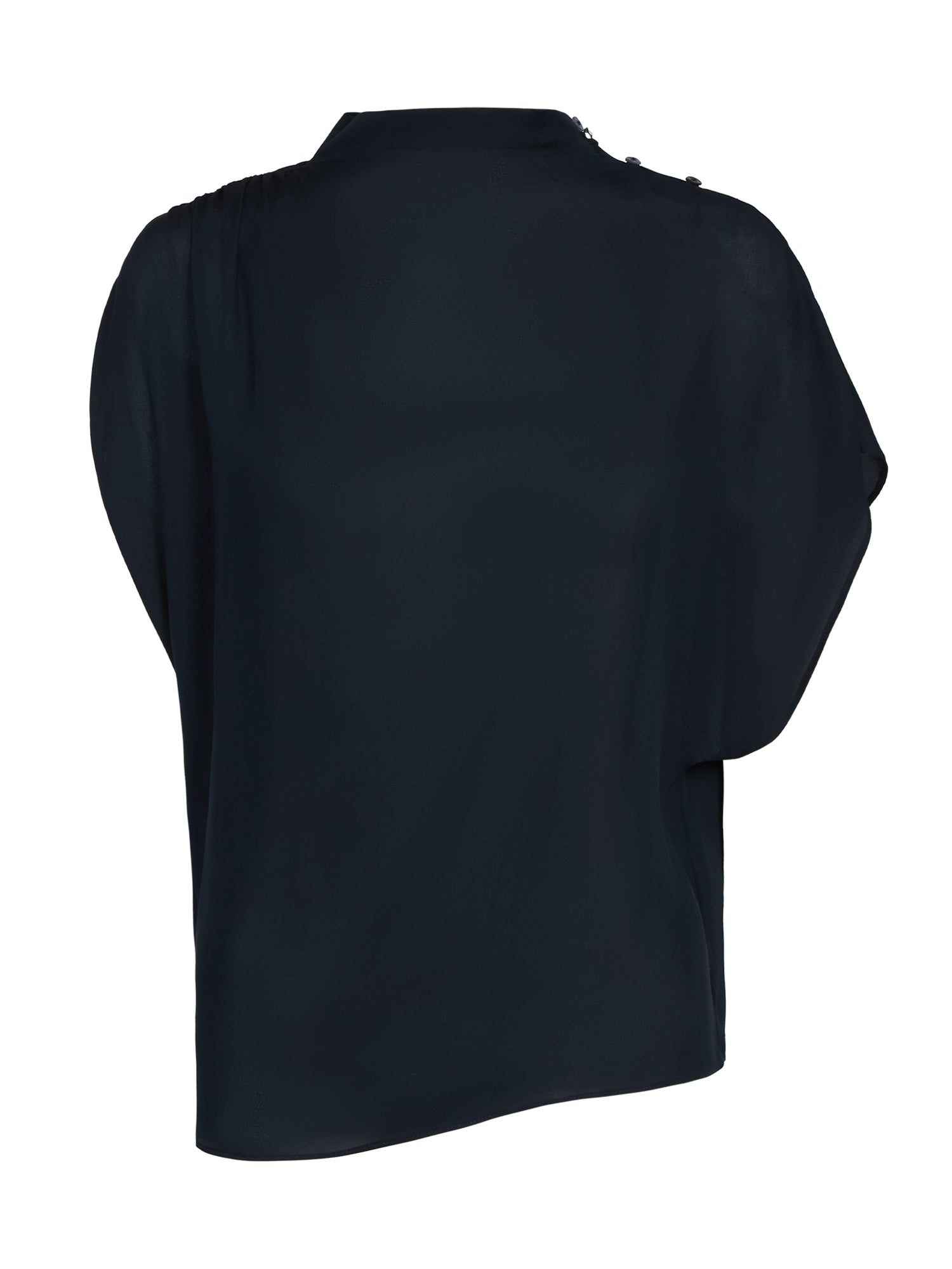 Wish You Would Blouse in Silk Georgette