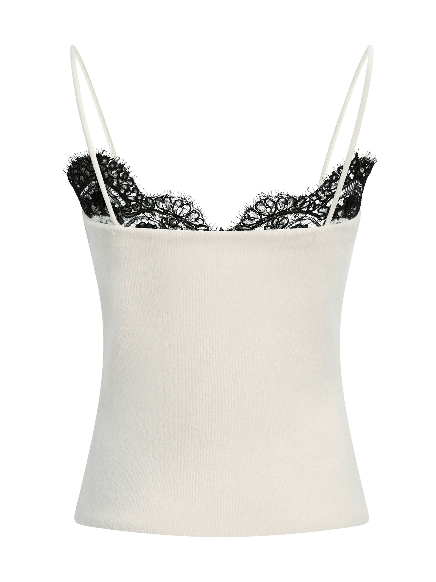 Beatrix Lace-Trimmed Cashmere-Silk Cami