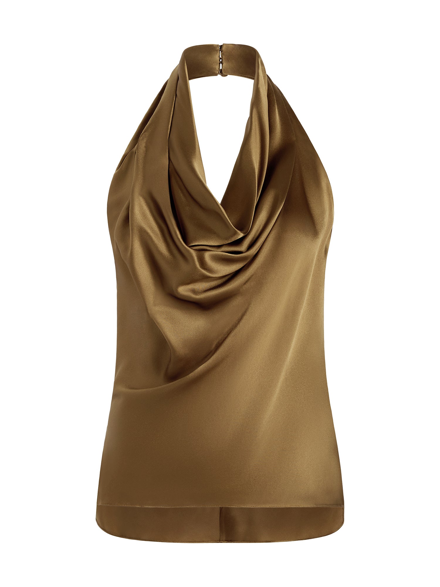 Cusette Silk Halter Top