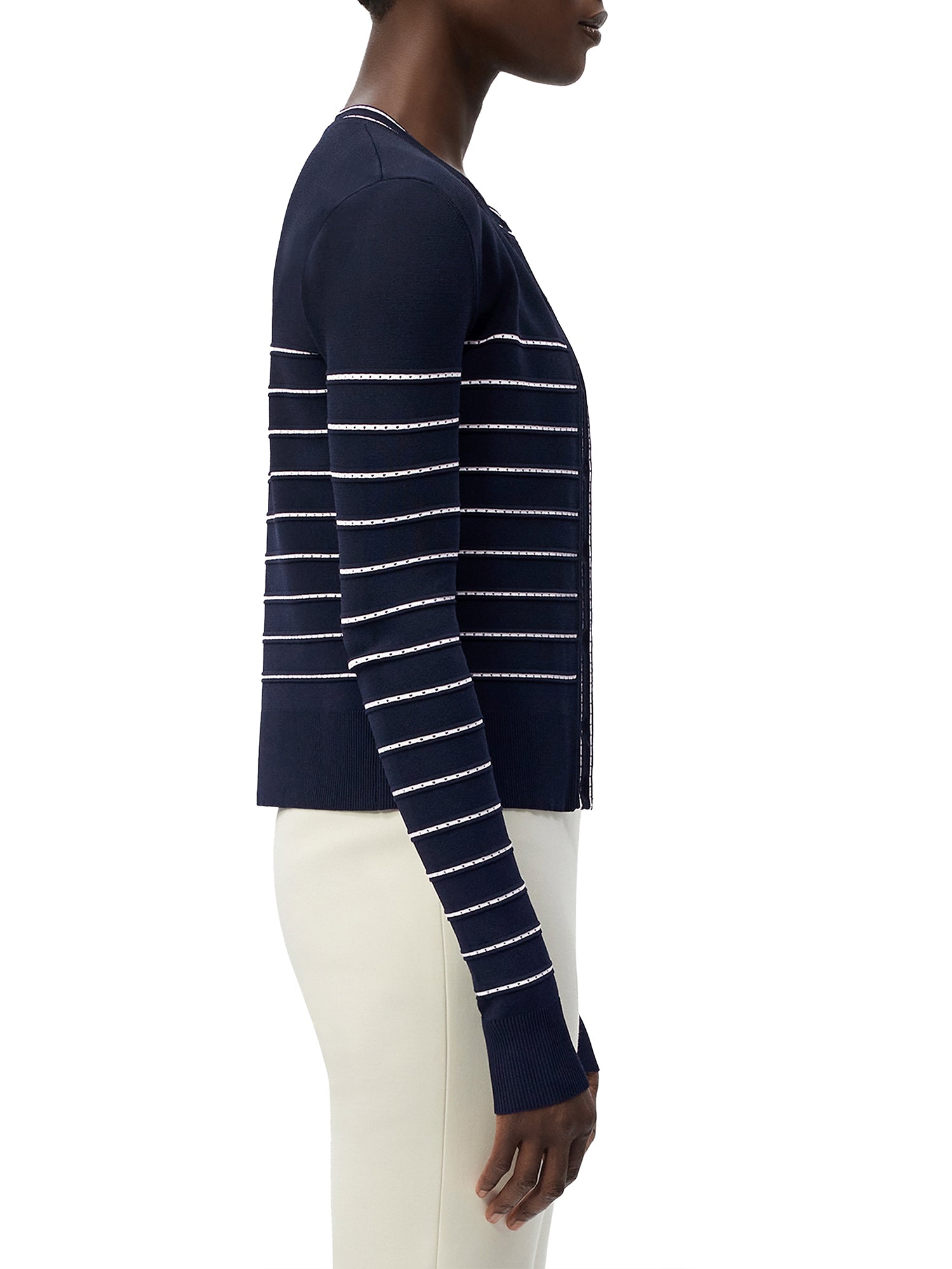 Faye Striped Cardigan