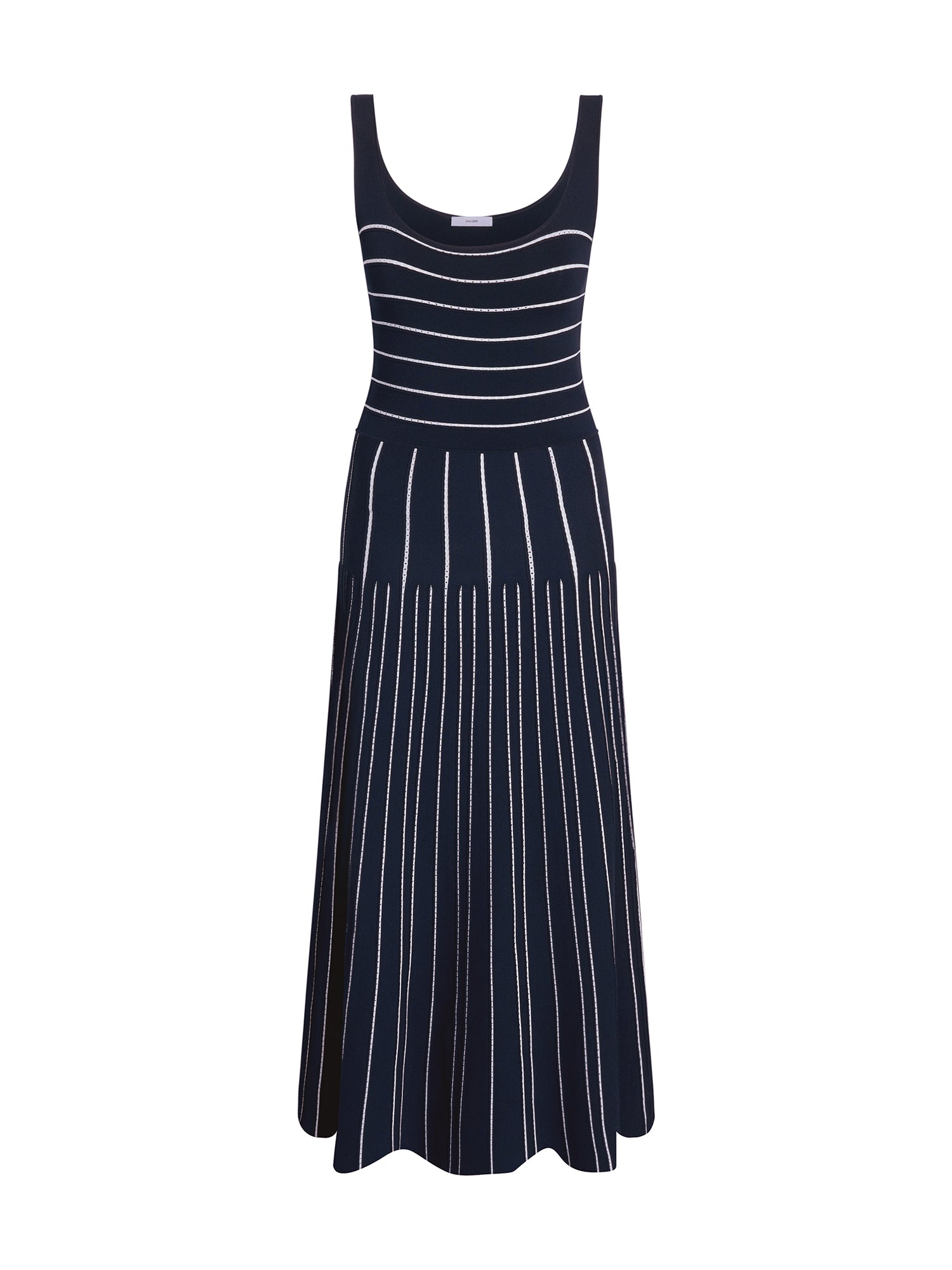 Gemma Striped Knit Midi Dress