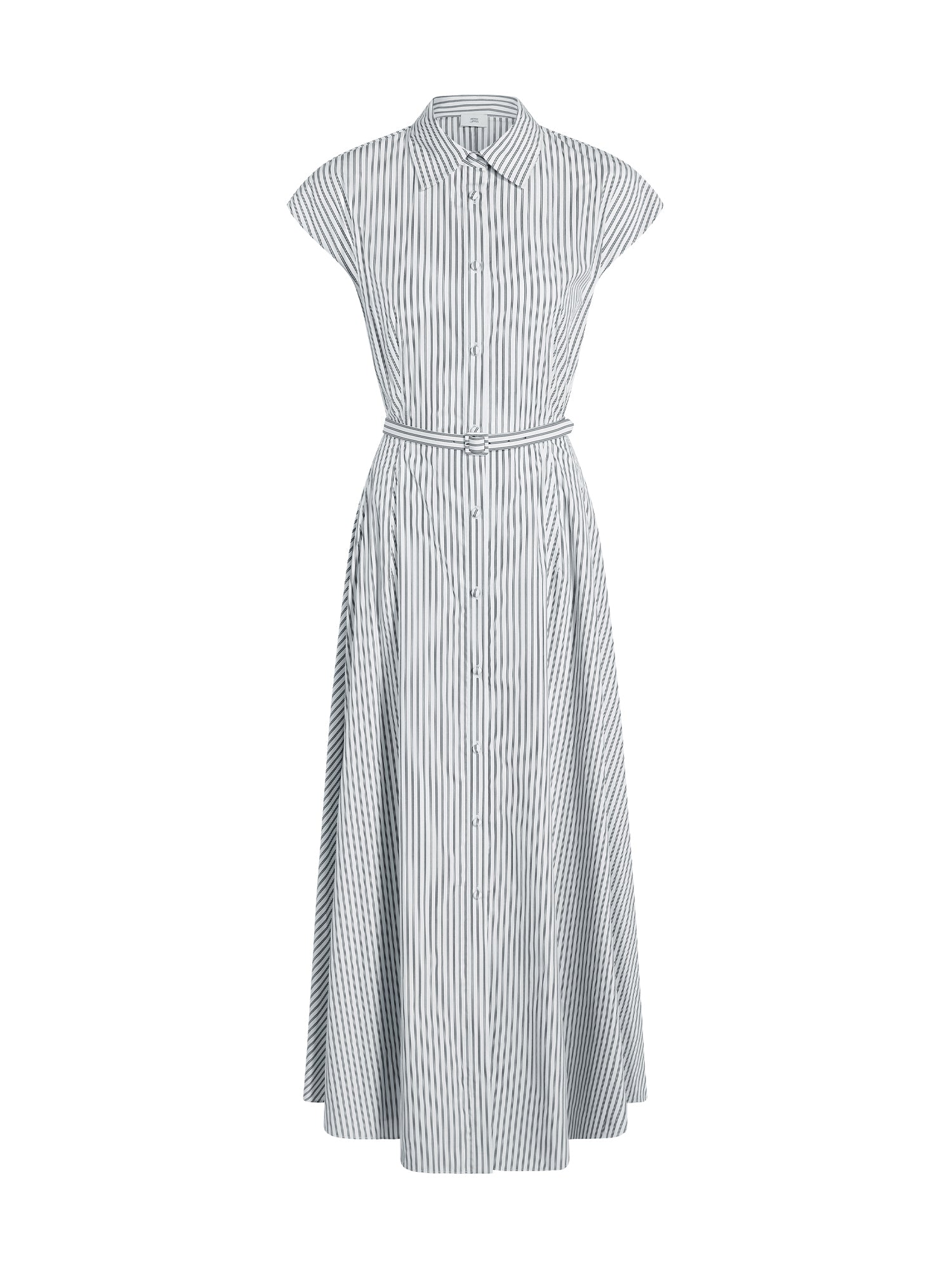 Palmer Striped Cotton Sleeveless Shirtdress