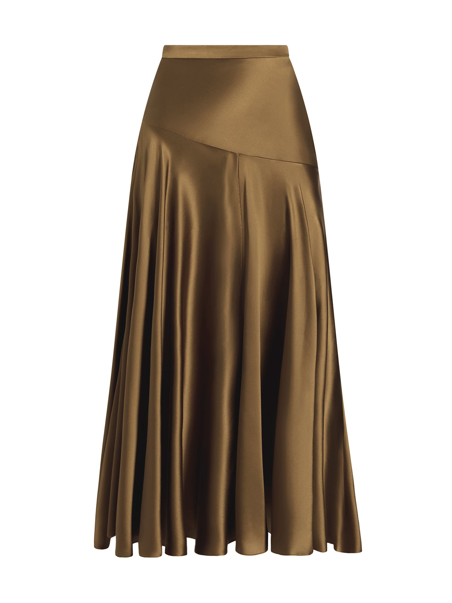 Thea Silk Midi Skirt