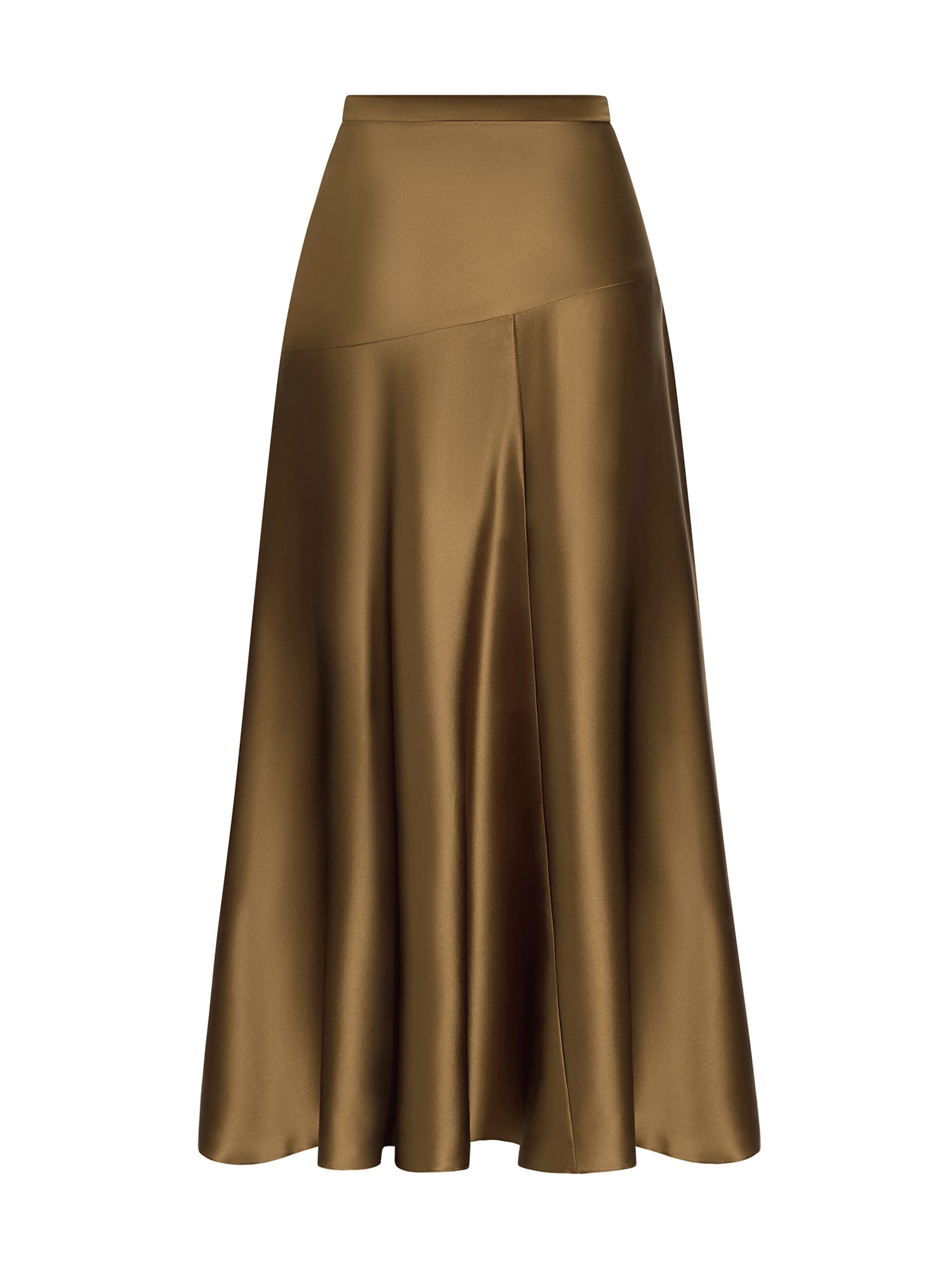 Thea Silk Midi Skirt
