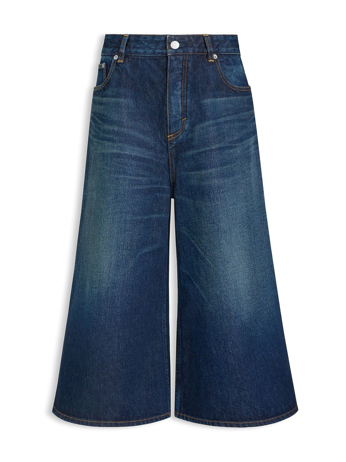 Palazzo Denim Shorts