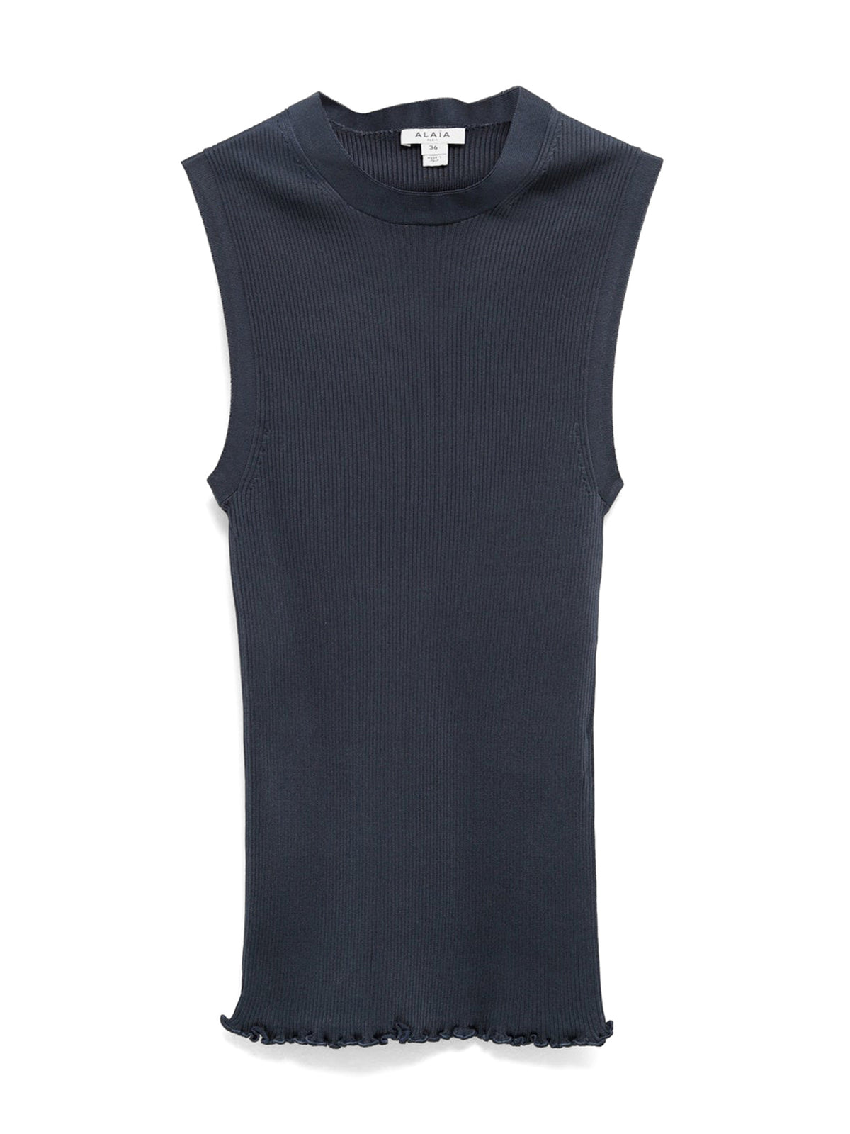 Silk Ribbed Knit Tank