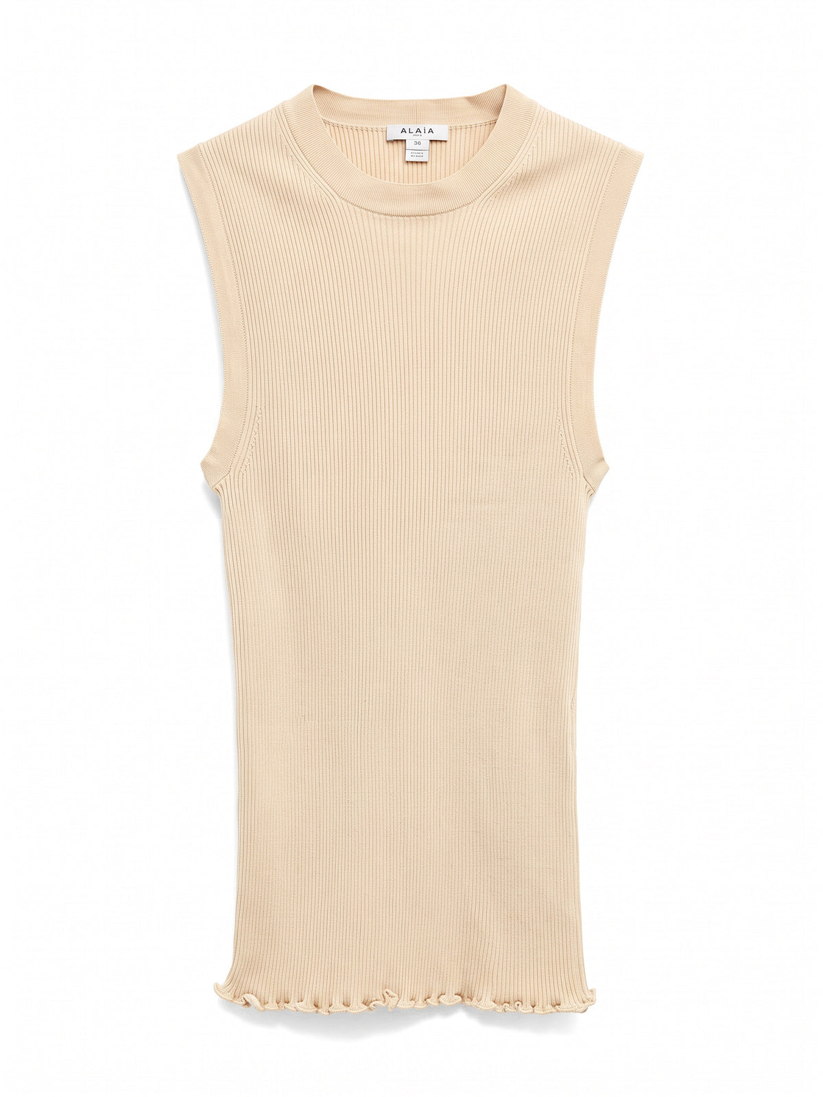 Silk Ribbed Knit Tank