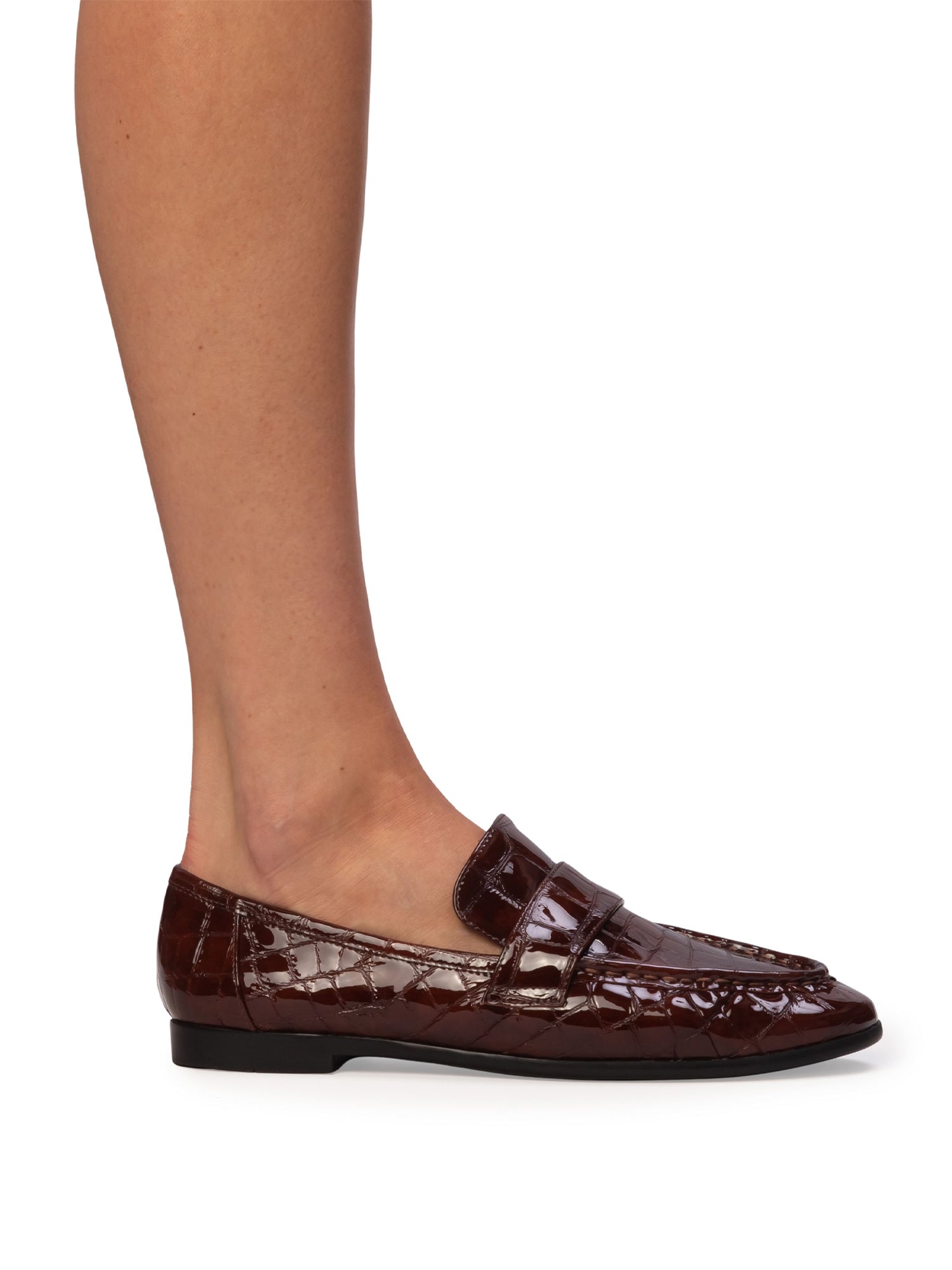 Arrow Loafers in Croc Patent Leather