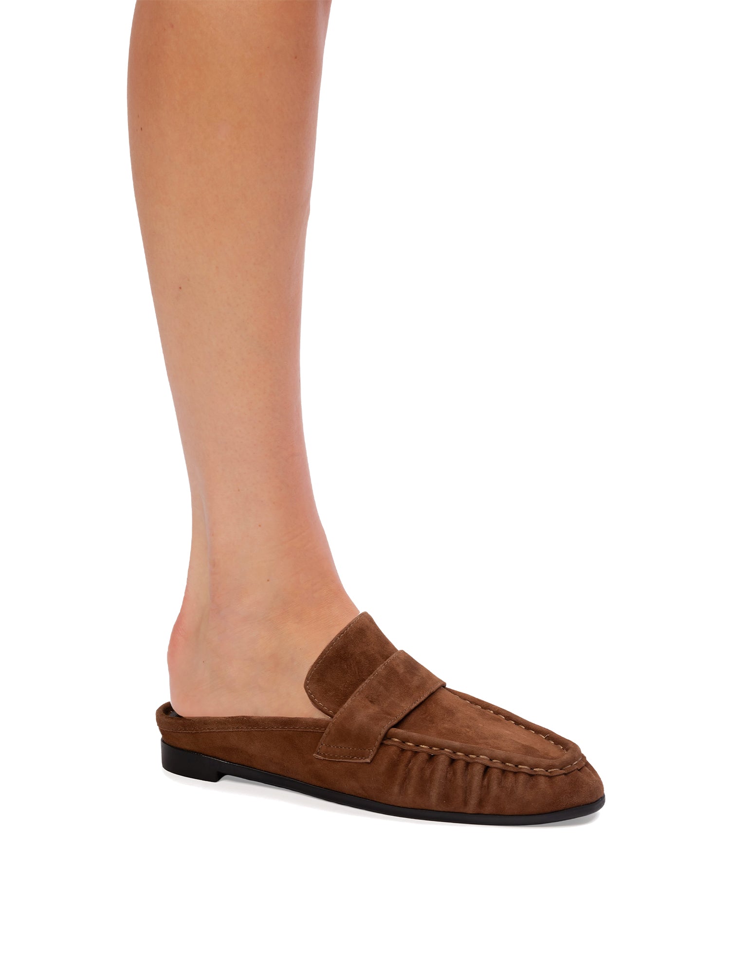 Suede Gabby Loafer Mules