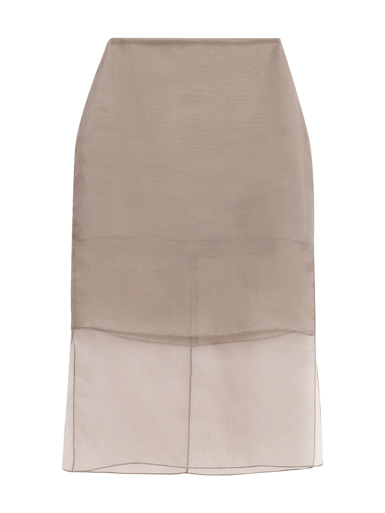 Brandon Maxwell | Brett Silk Organza Pencil Skirt – Kirna Zabête