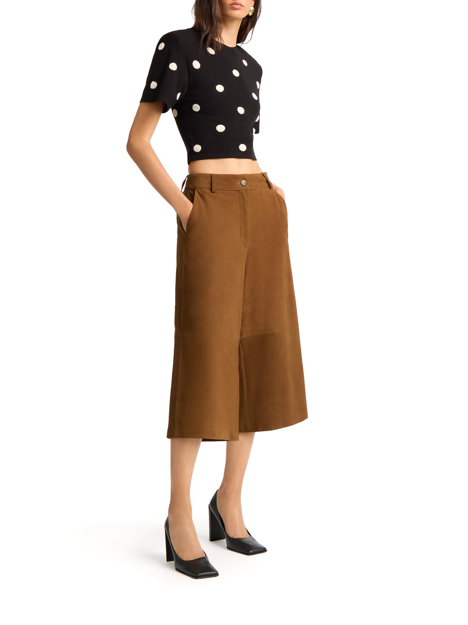 Amiya Suede Culottes