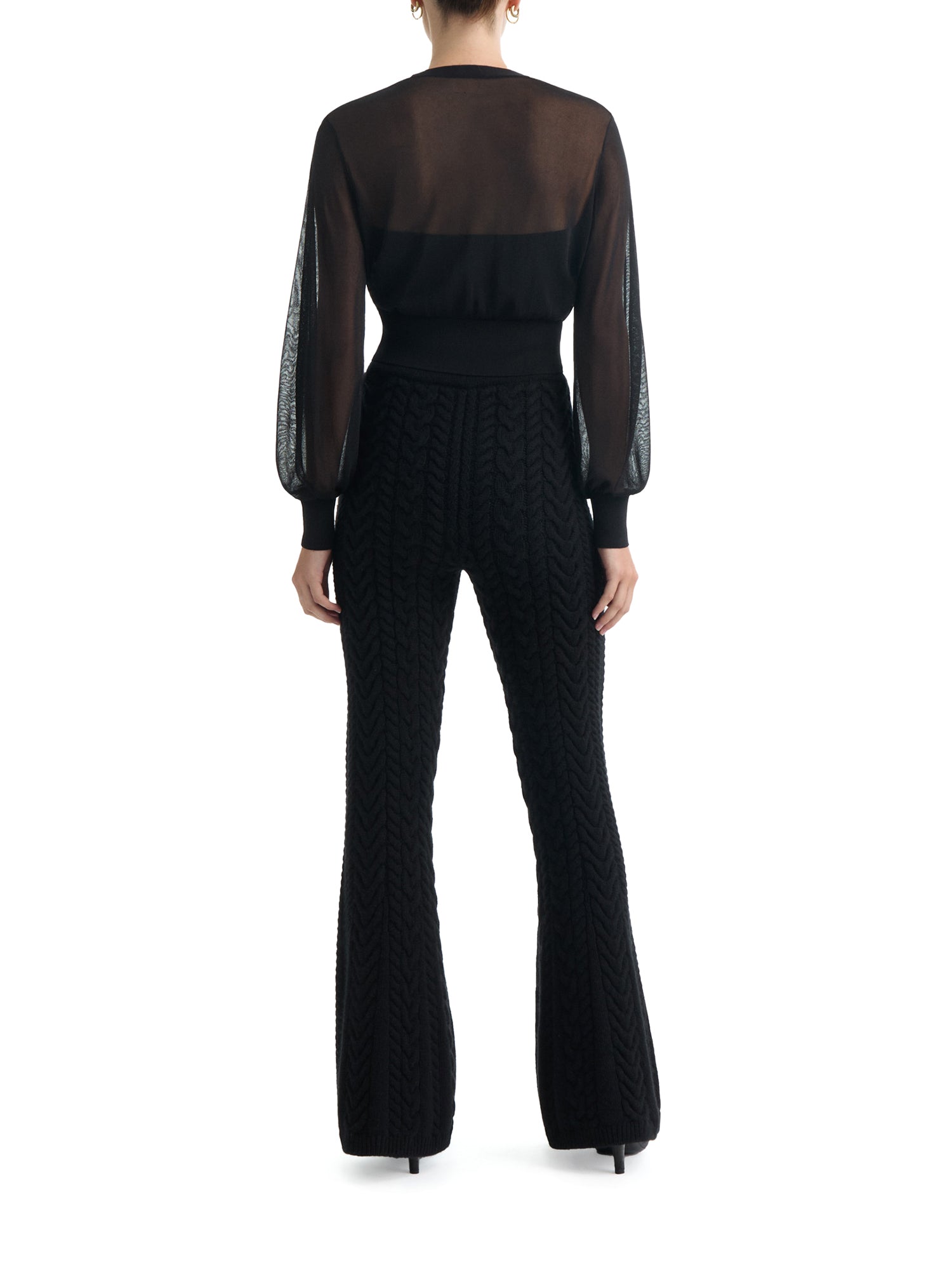 Dakota Sheer Cropped Cardigan