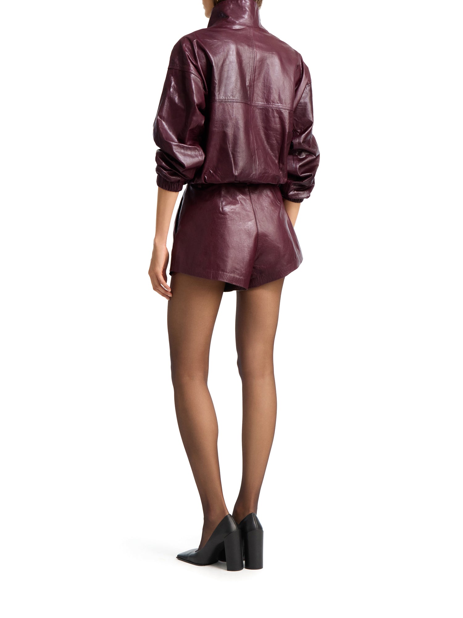 Kate Leather Bomber Jacket