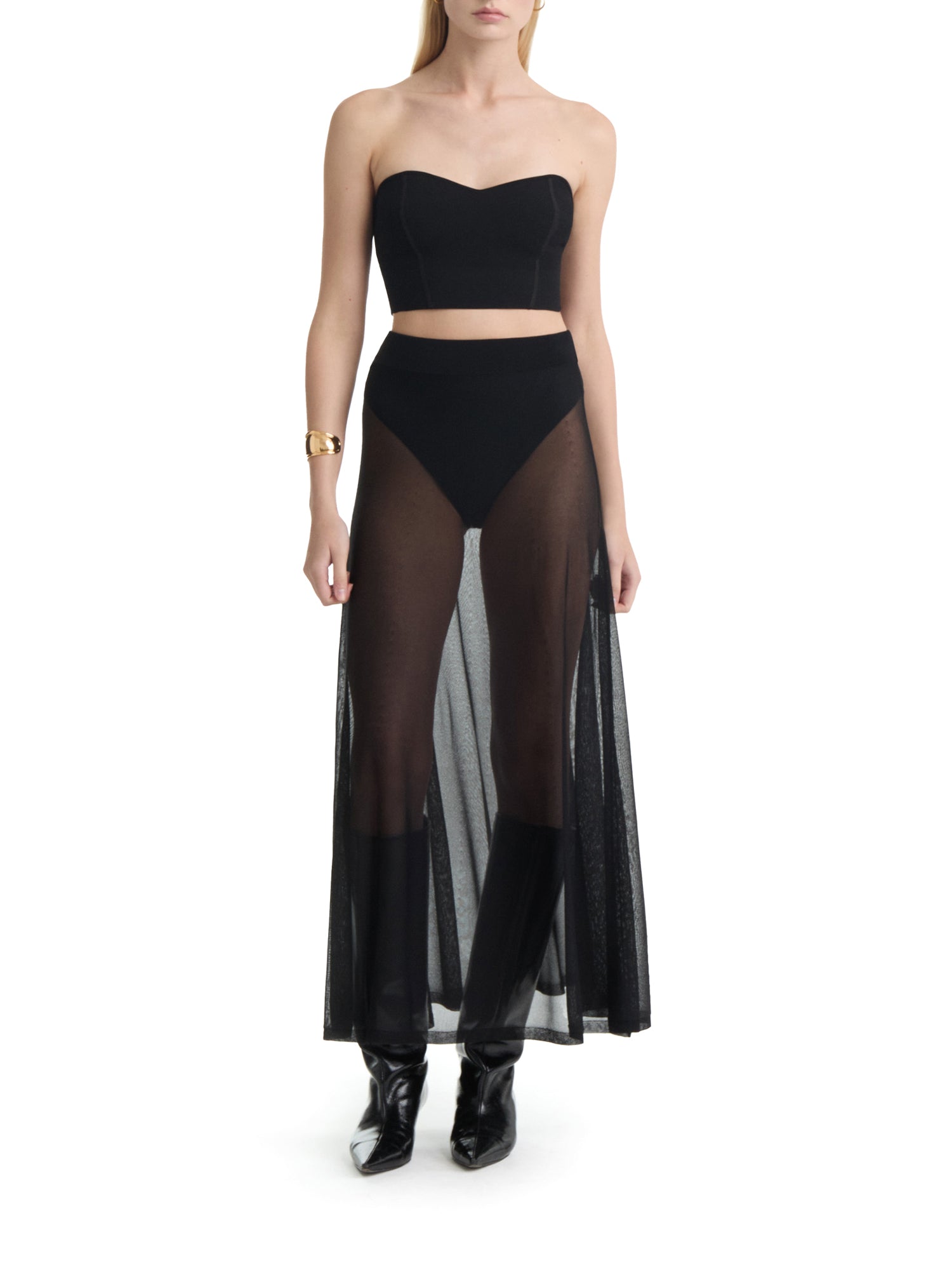 Paz Sheer Maxi Skirt