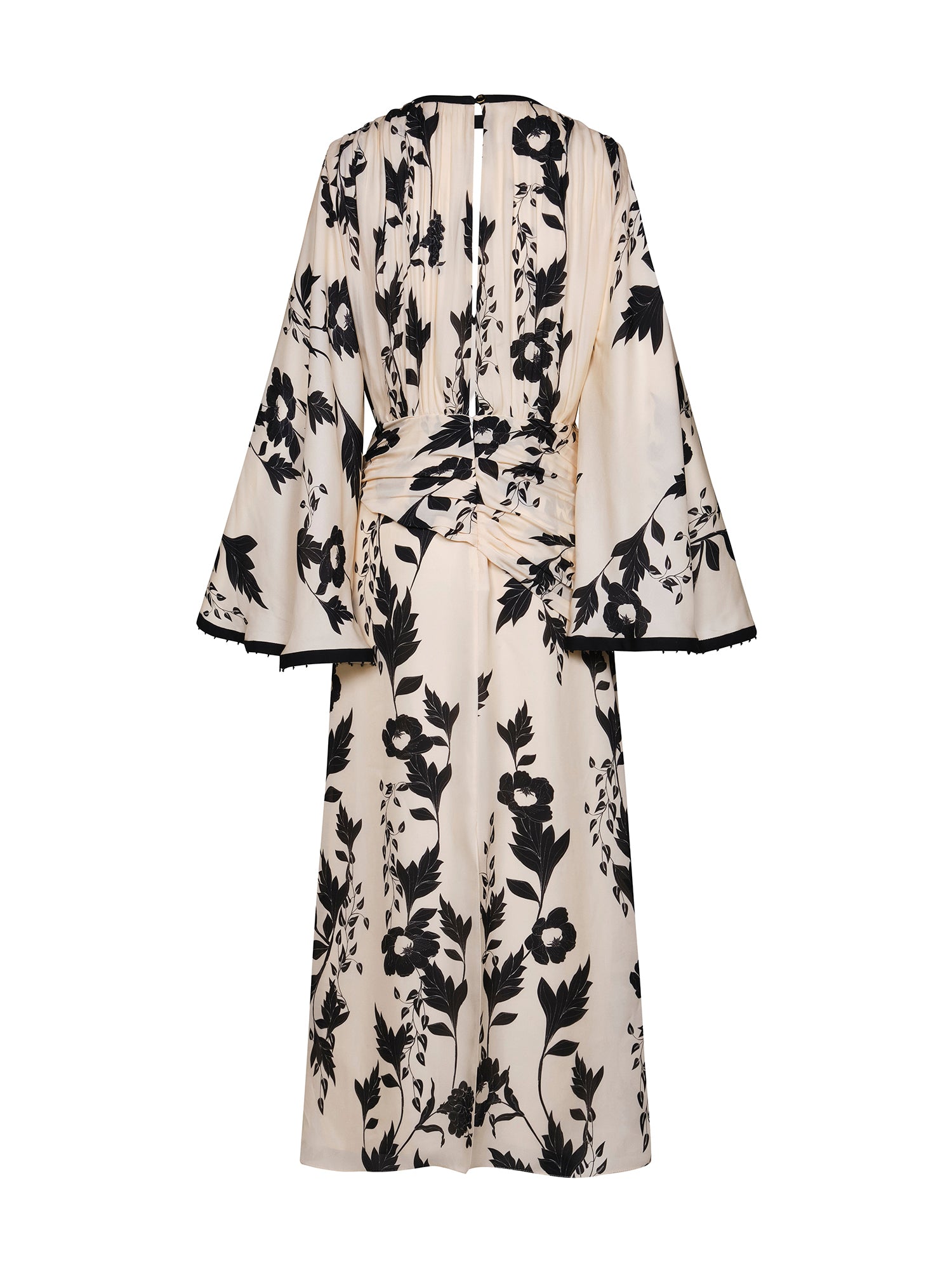 Pintando En Henna Silk Midi Dress