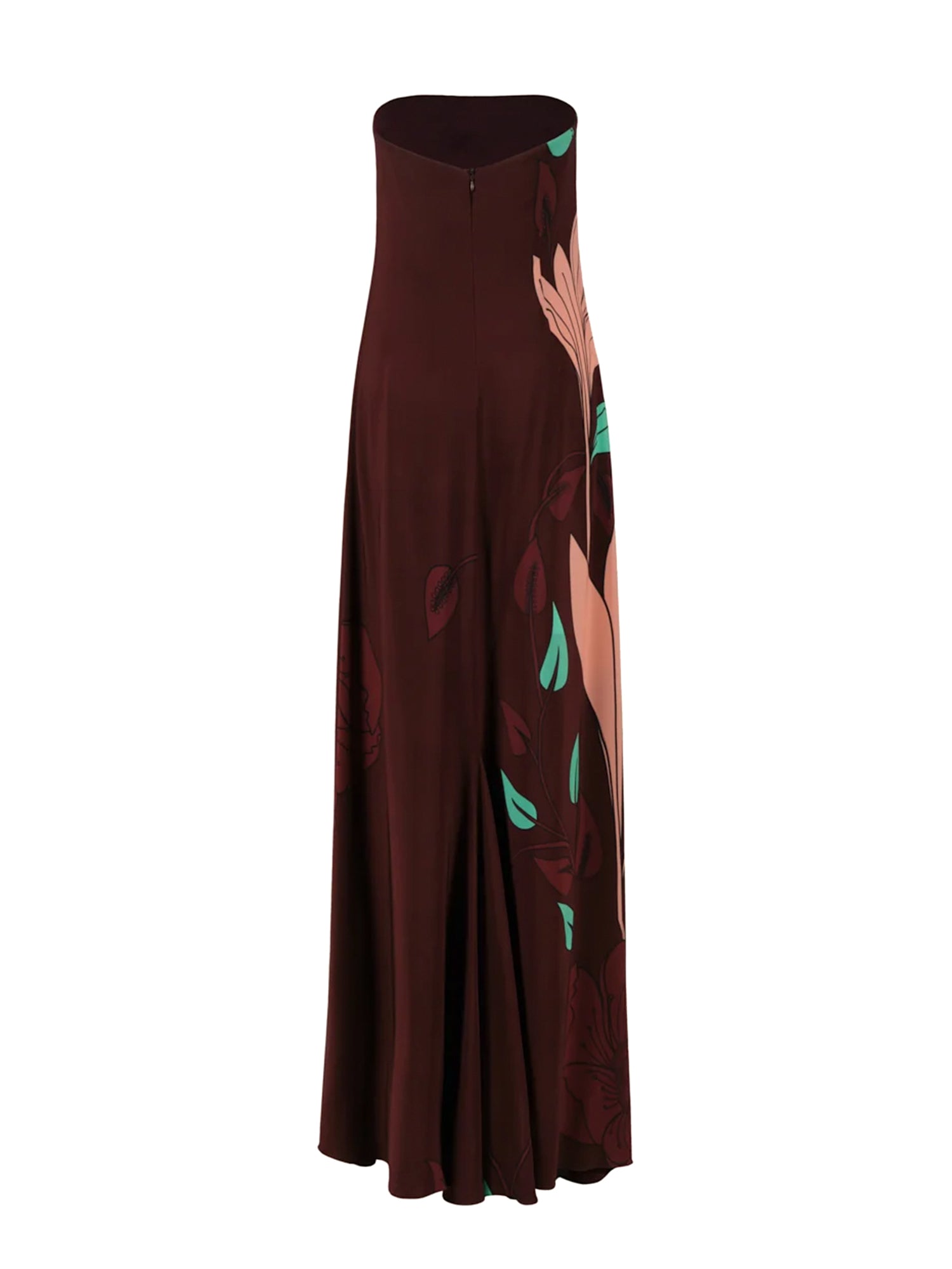 Petals Strapless Maxi Dress