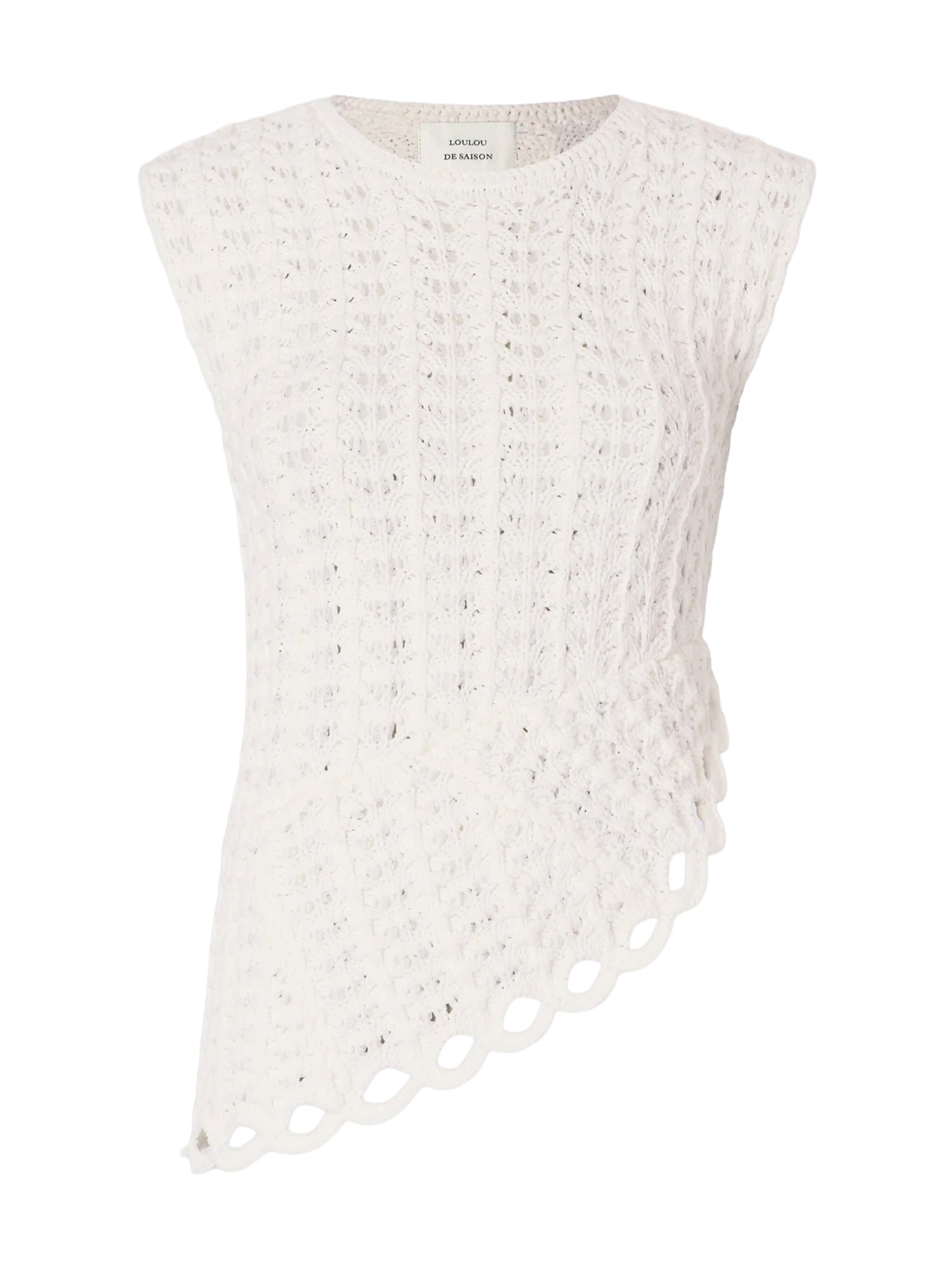 Saez Ruffled Crochet Top