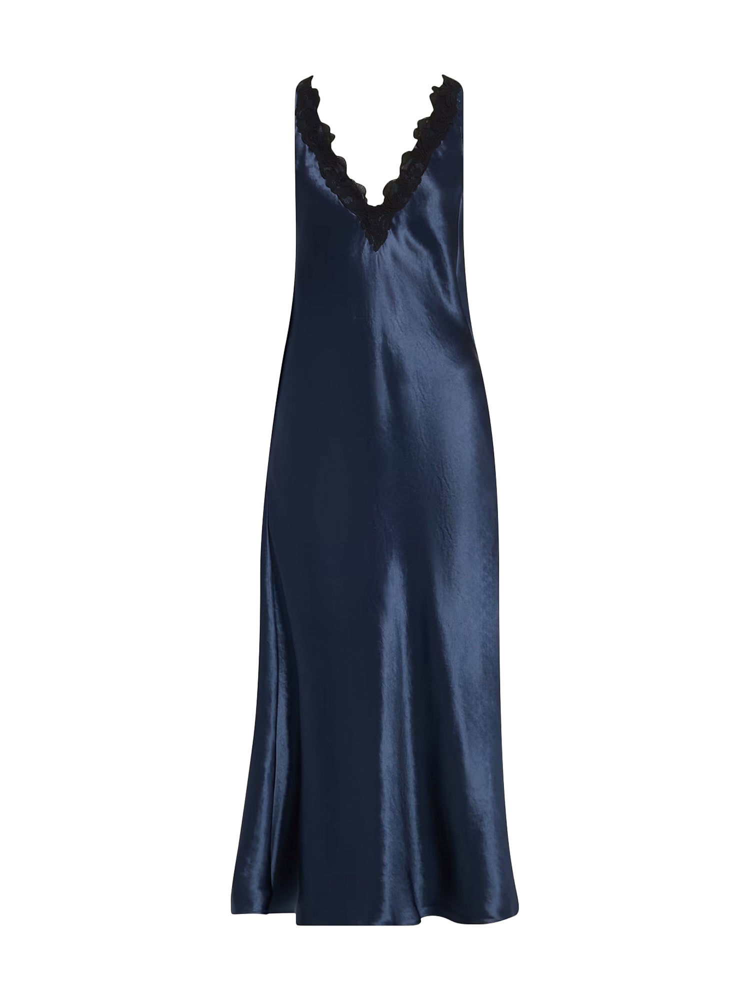 Lace V-Neck Midi Dress