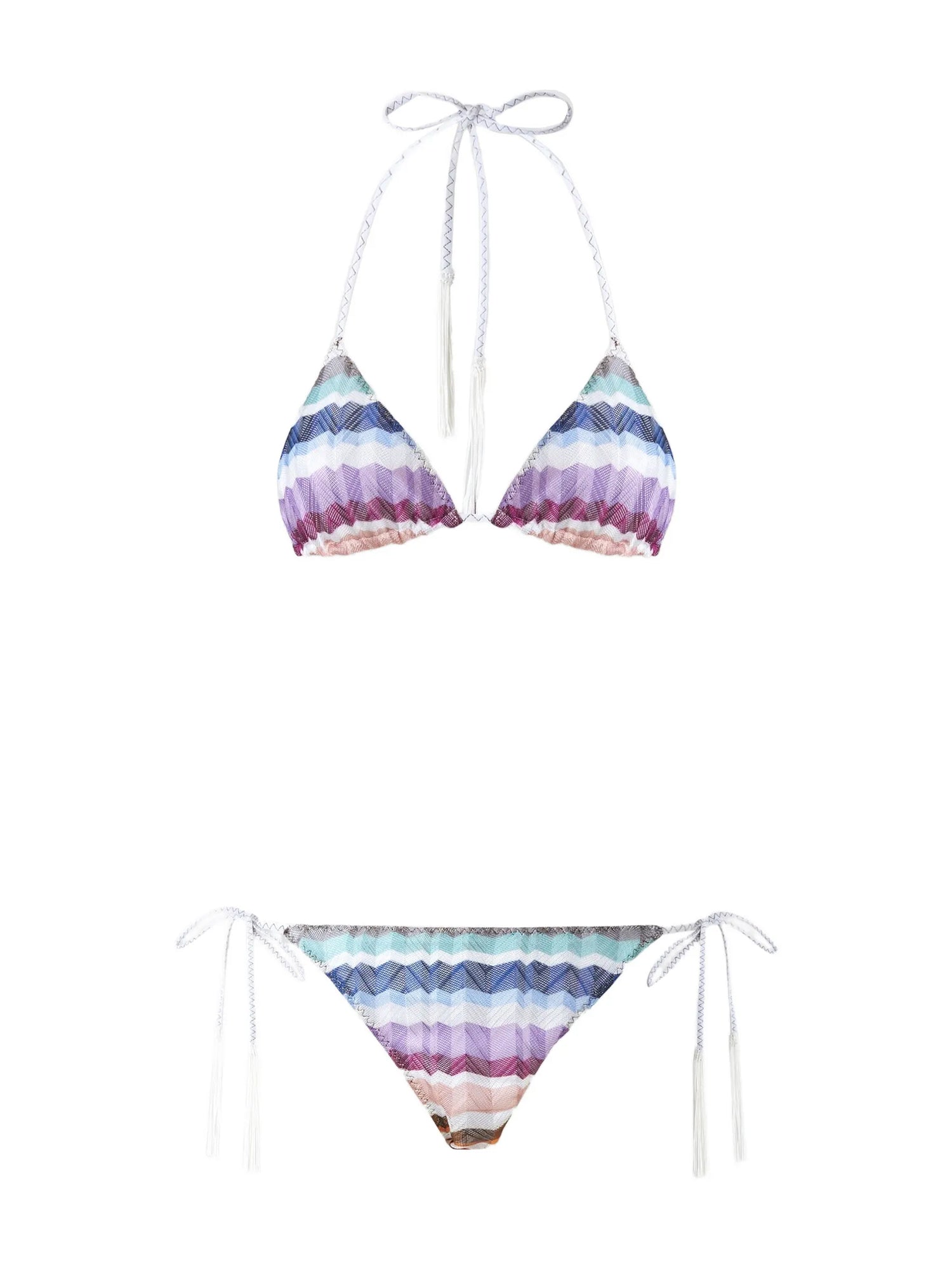 Zig Zag Tassel-Detail Bikini