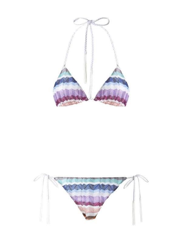Zig Zag Tassel-Detail Bikini