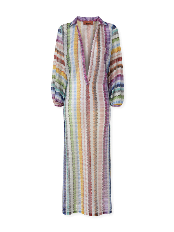 Zig Zag Cover-Up Maxi Dress