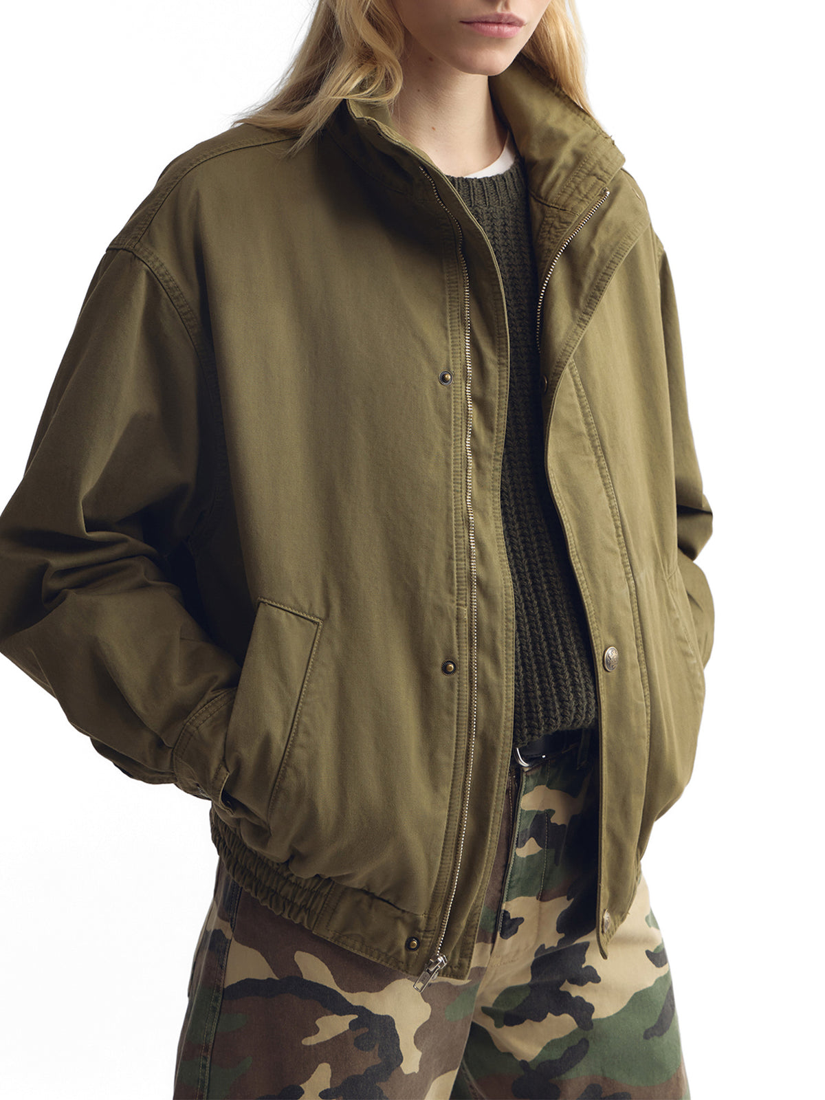 Klaire Cotton Blouson Jacket