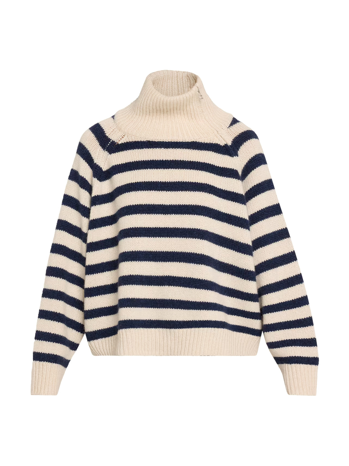 Raelynn Striped Cashmere Turtleneck Sweater