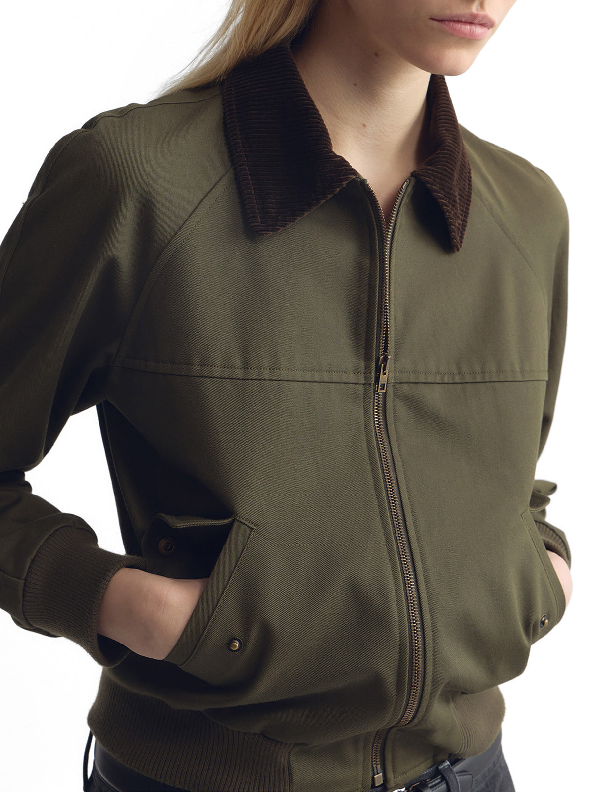 Victor Cropped Cotton Bomber Jacket