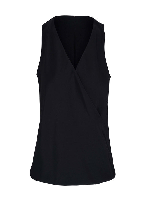 Tide Silk Wrap Top